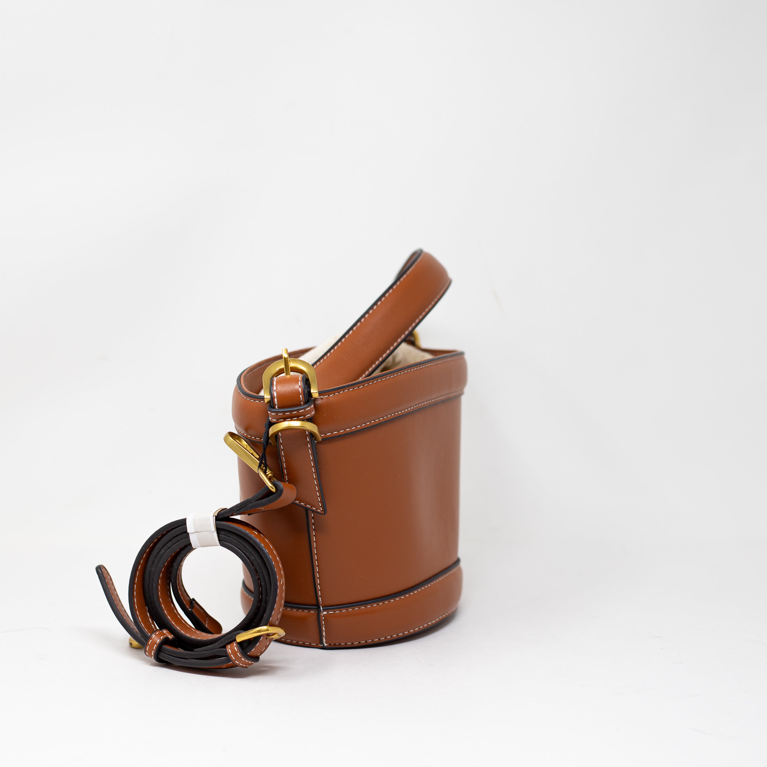 NEW Zara Faux Vegan Leather Convertible Top Handle Crossbody Bucket Purse Bag