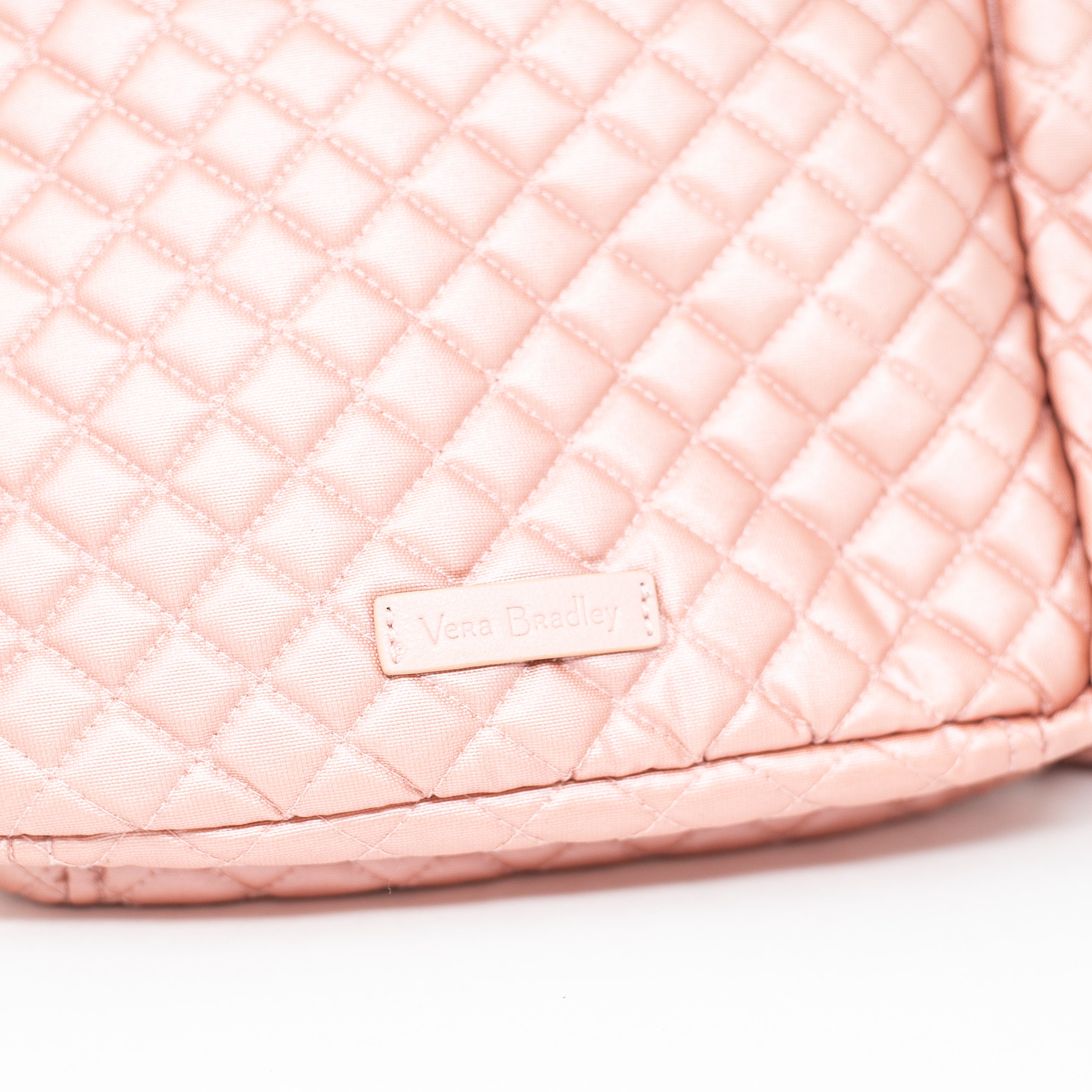 Vera Bradley Iconic Quilted Small Backpack Travel School Work Rose Quartz Pink