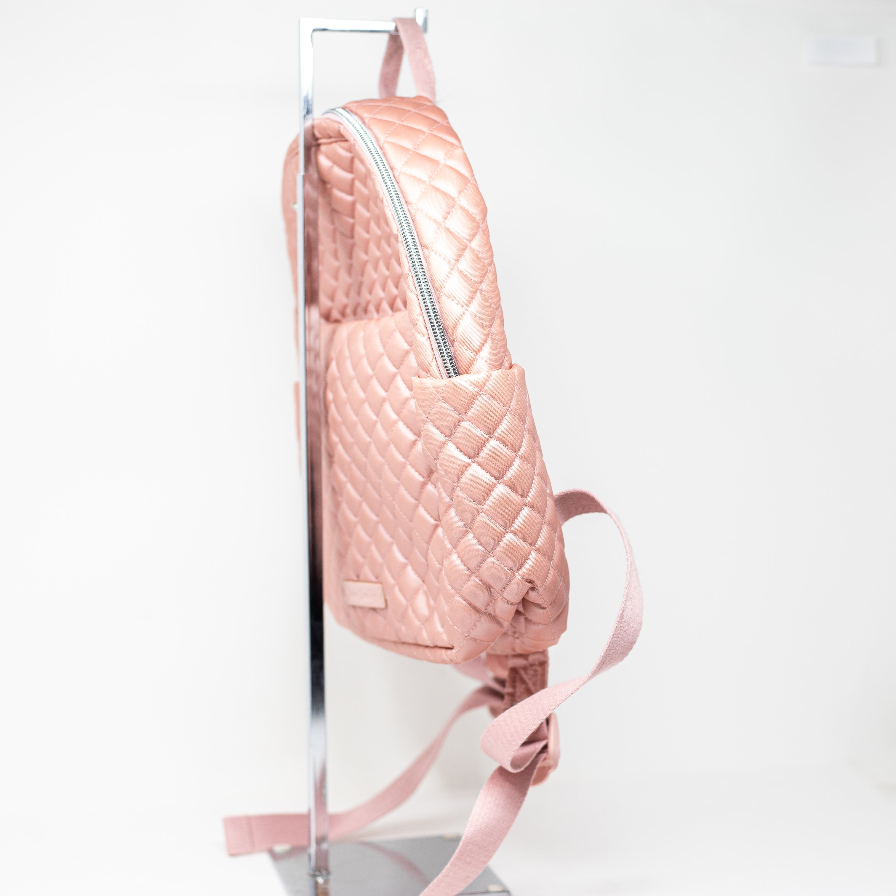 Vera Bradley Iconic Quilted Small Backpack Travel School Work Rose Quartz Pink