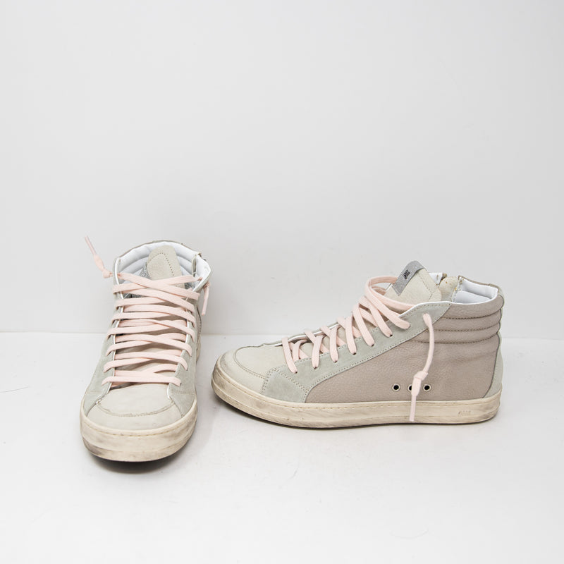 P448 Women's Skate High Top Leather Suede Lace Up Casual Sneakers Cristal Pink 8