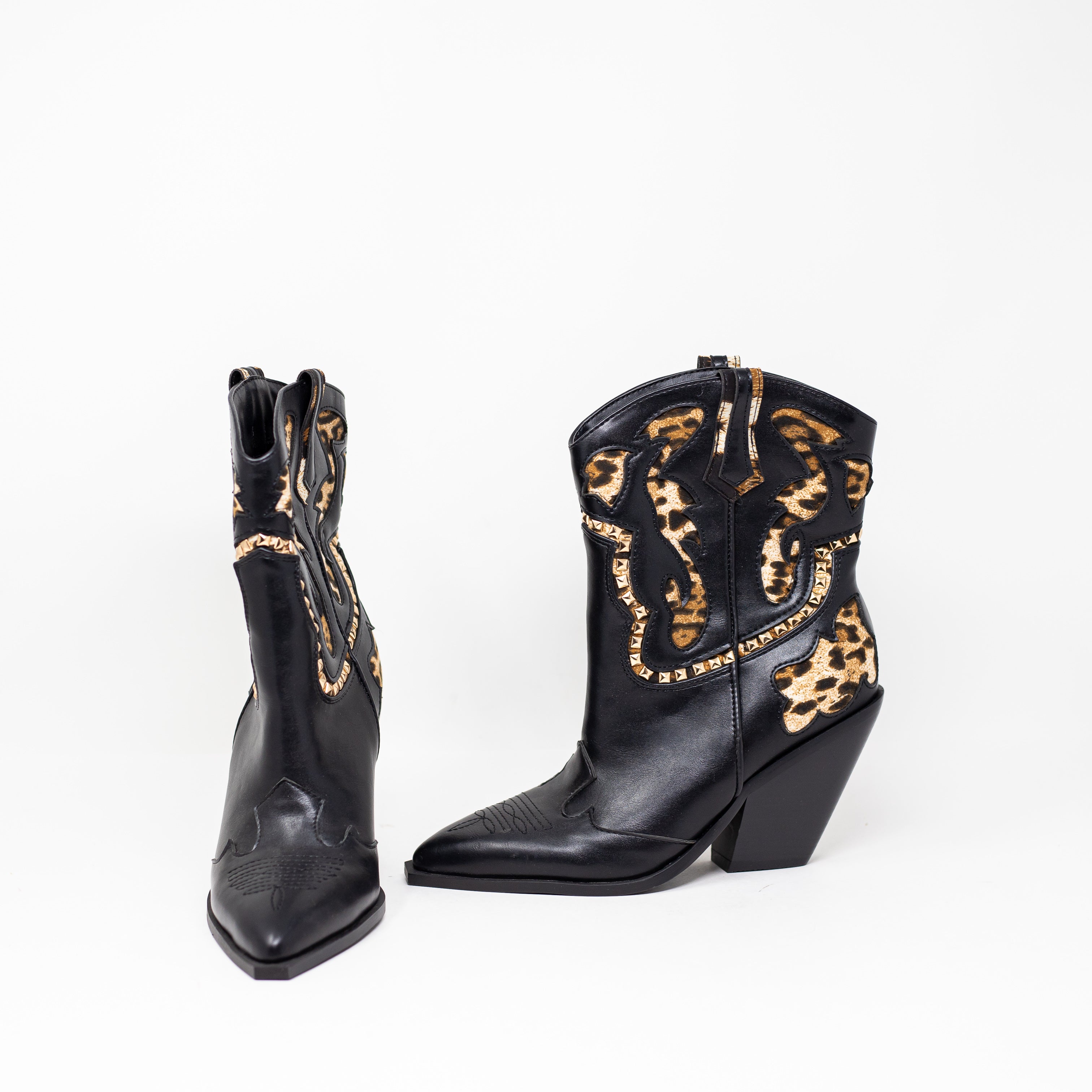 NEW Azalea Wang Briggitta Cheetah Leopard Animal Print Ankle Booties Shoes 7