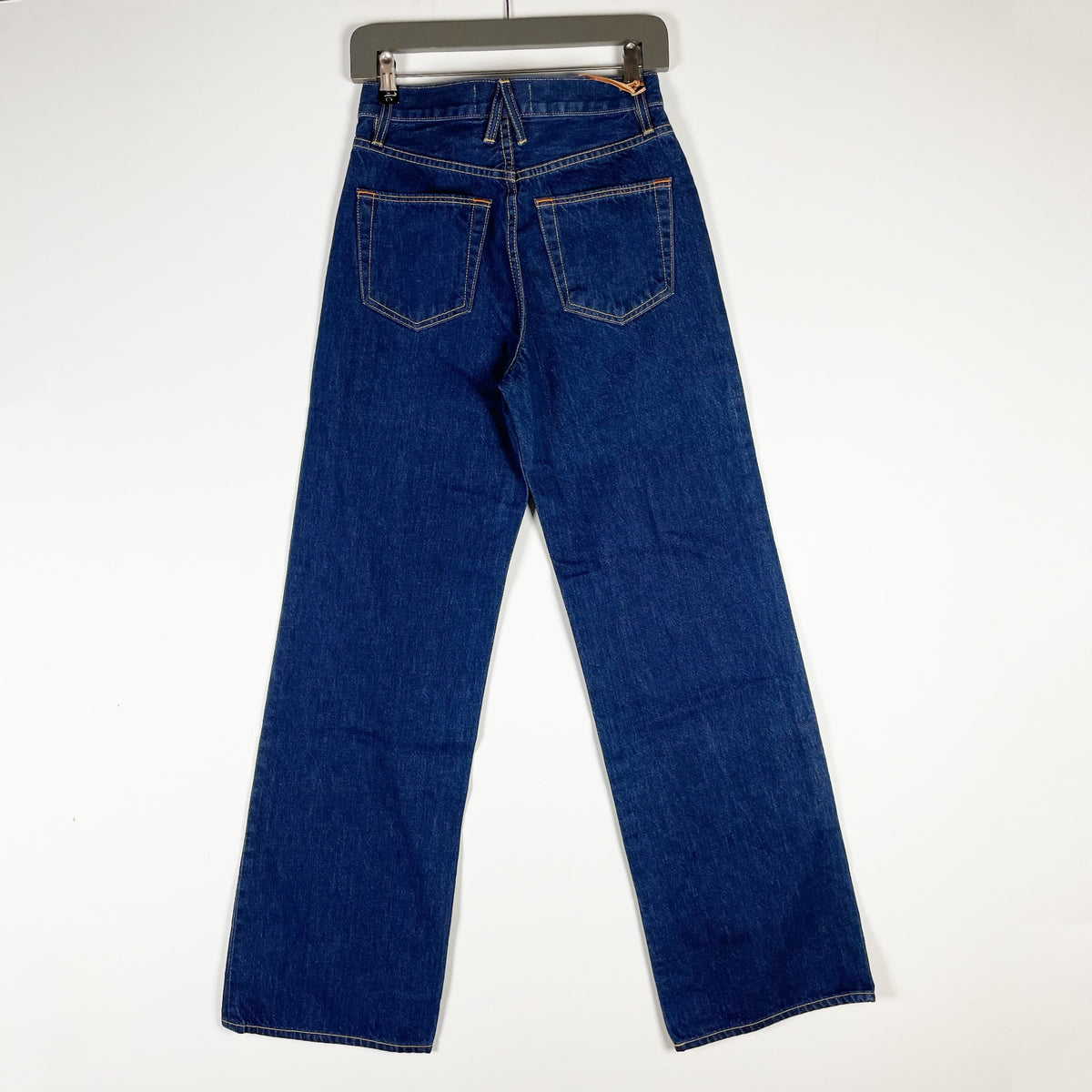 NEW SLVRLAKE Grace Straight Leg Mid Rise Cotton Denim Jeans Evermore 25