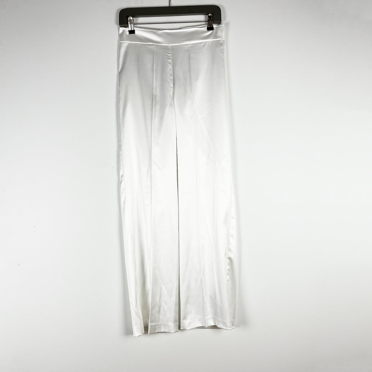 NEW Avenue Montaigne Flavia Mid Rise Straight Leg Satin Trouser Pants Diamond 0