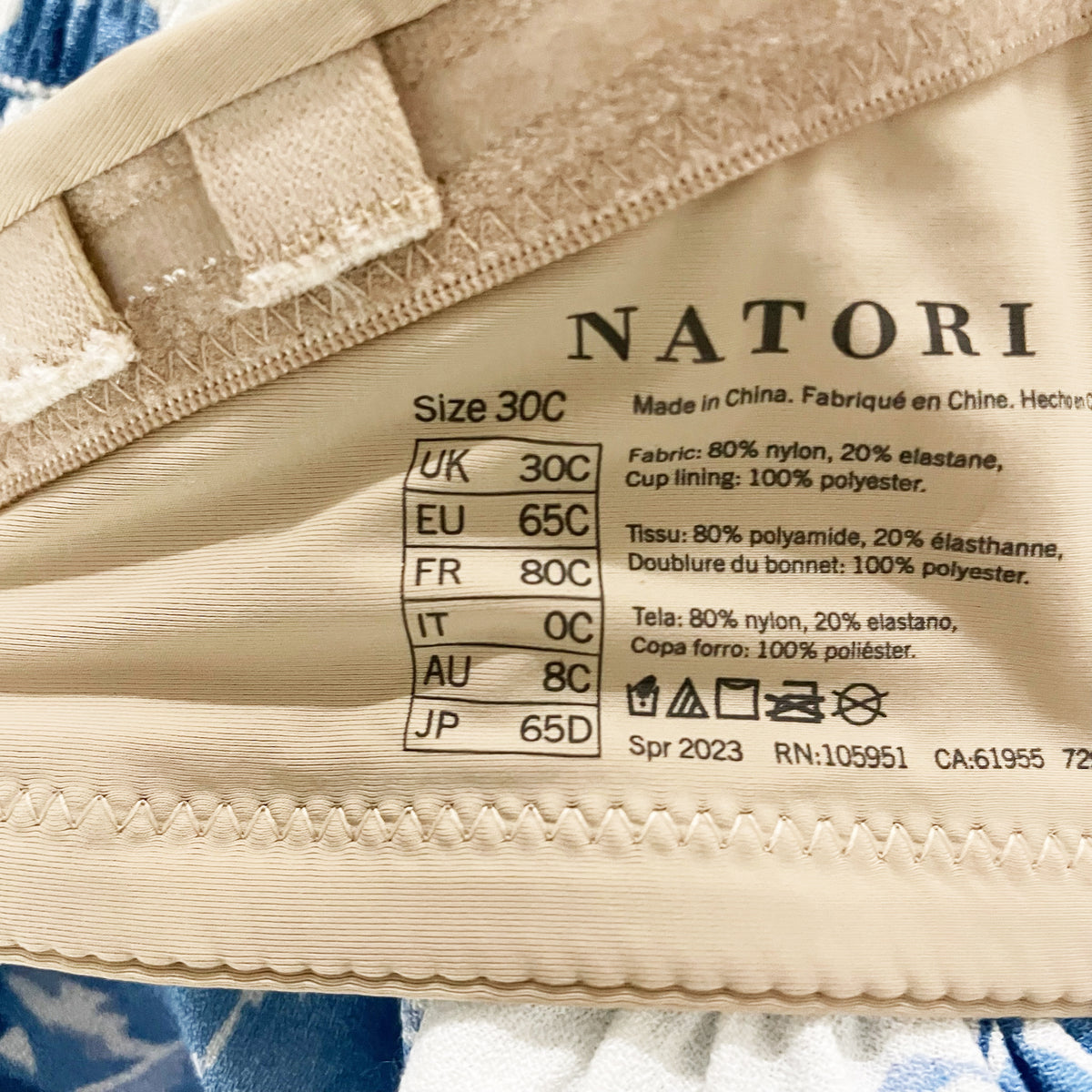 NEW Natori Minimal Contour Underwire Strapless Convertible Bra Cafe 30C