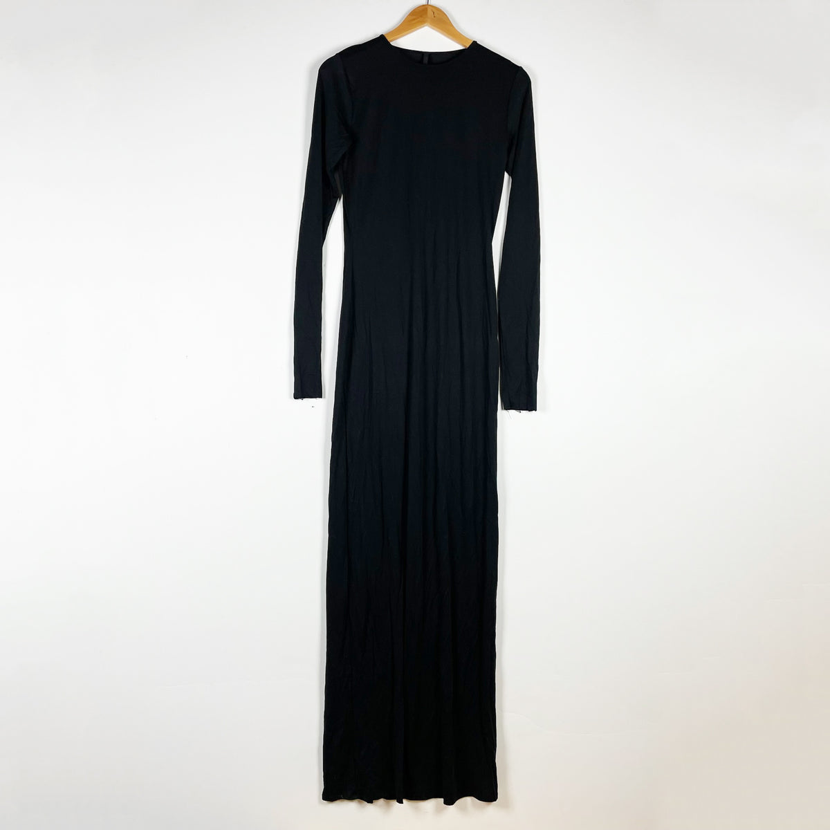 Skims Fits Everybody Modal Stretch Crew Neck Long Sleeve Maxi Tee Shirt Dress L