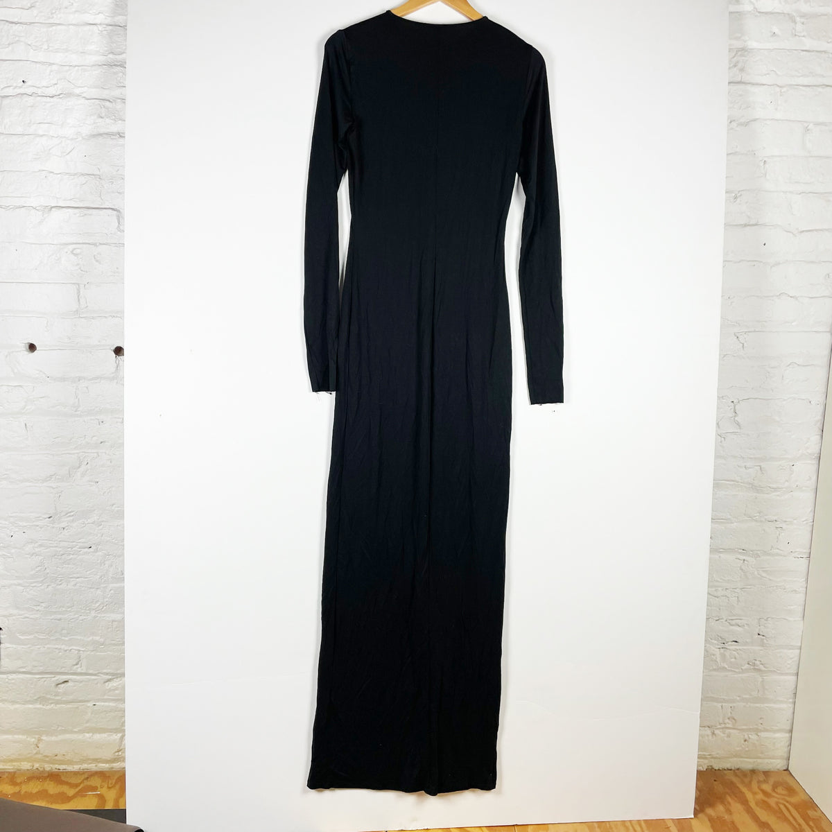 Skims Fits Everybody Modal Stretch Crew Neck Long Sleeve Maxi Tee Shirt Dress L