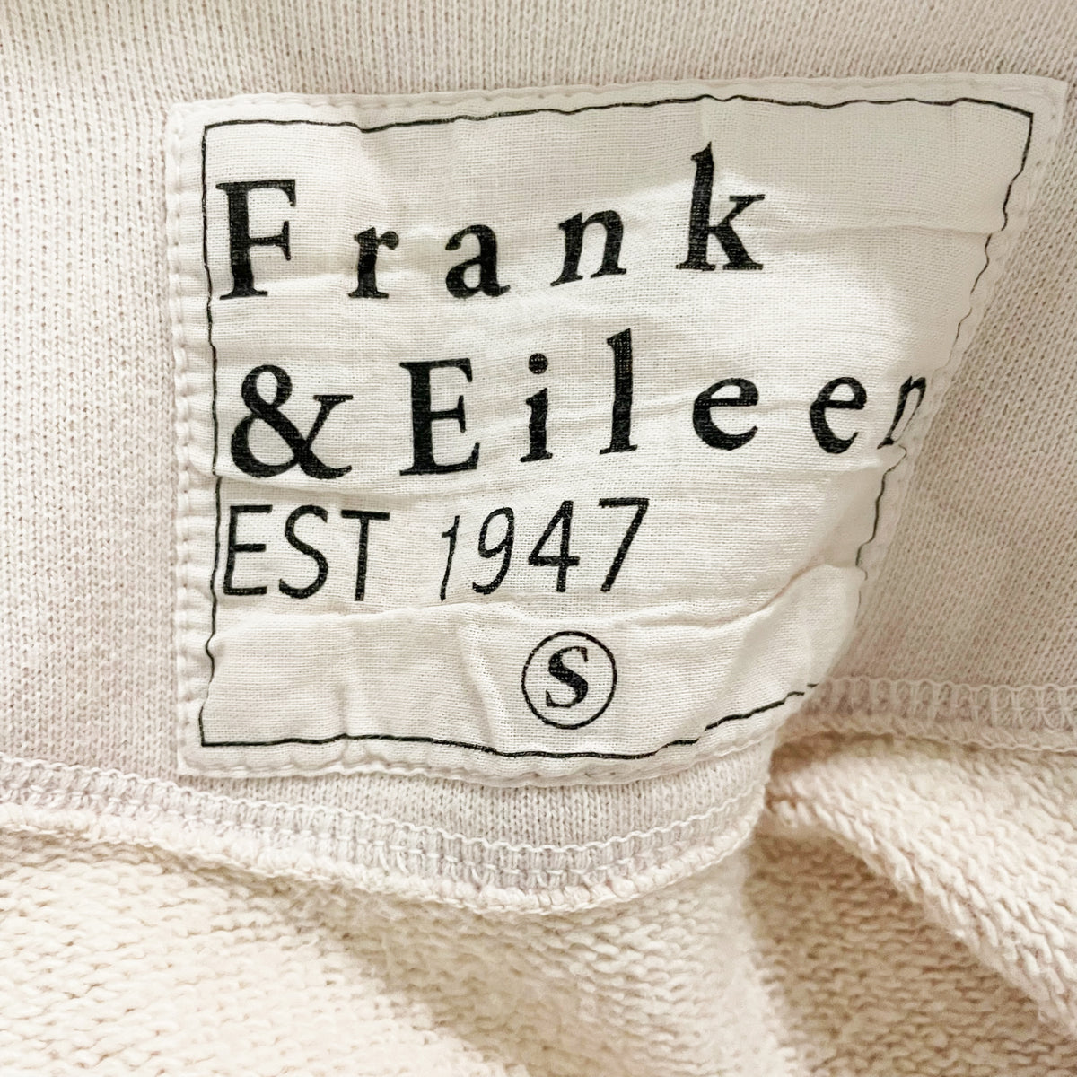 Frank And Eileen Lab Belfast Cotton Double Breasted Sweatshirt Peacoat Jacket S
