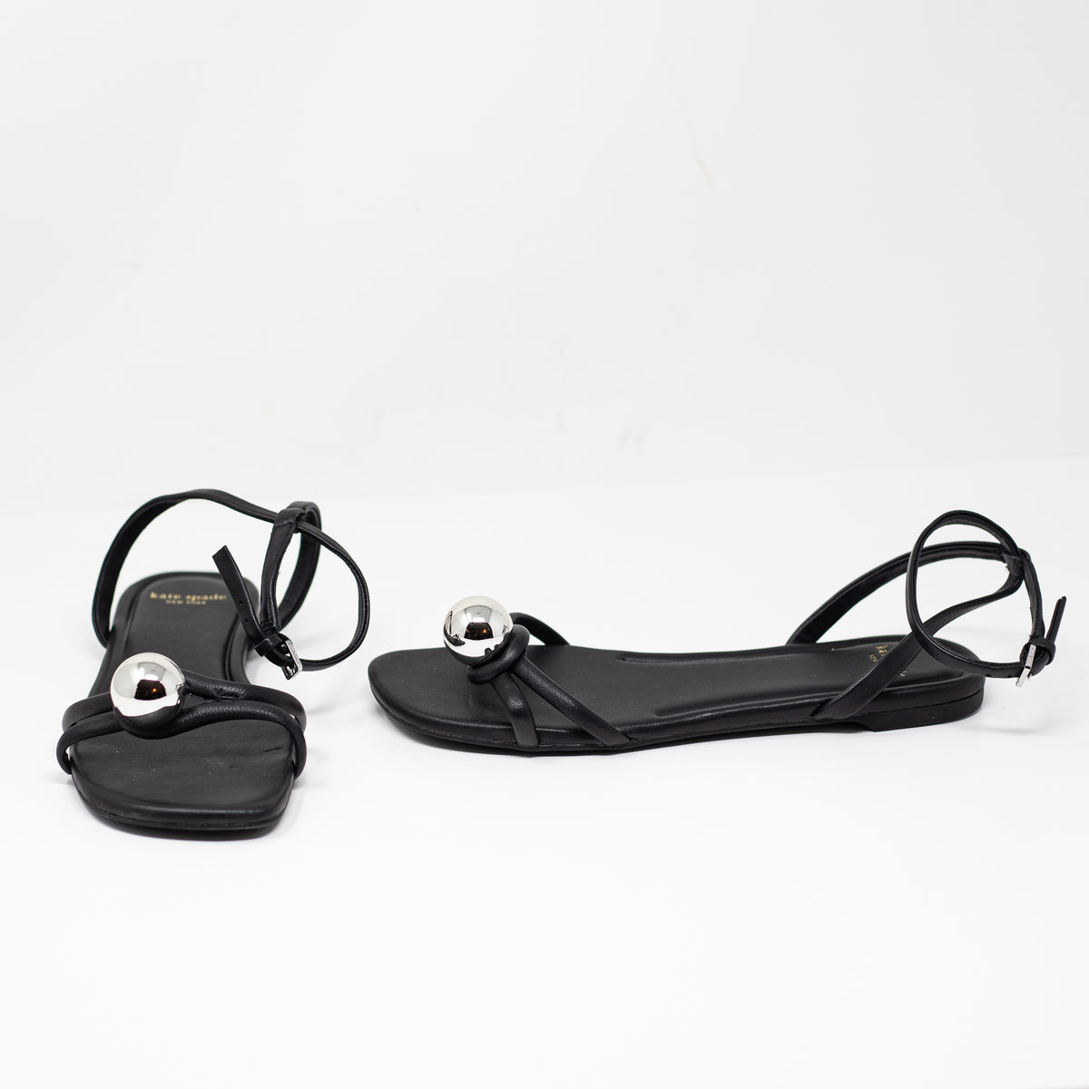 NEW Kate Spade Women's Harmony Genuine Leather Strappy Geometric Sandals Shoes