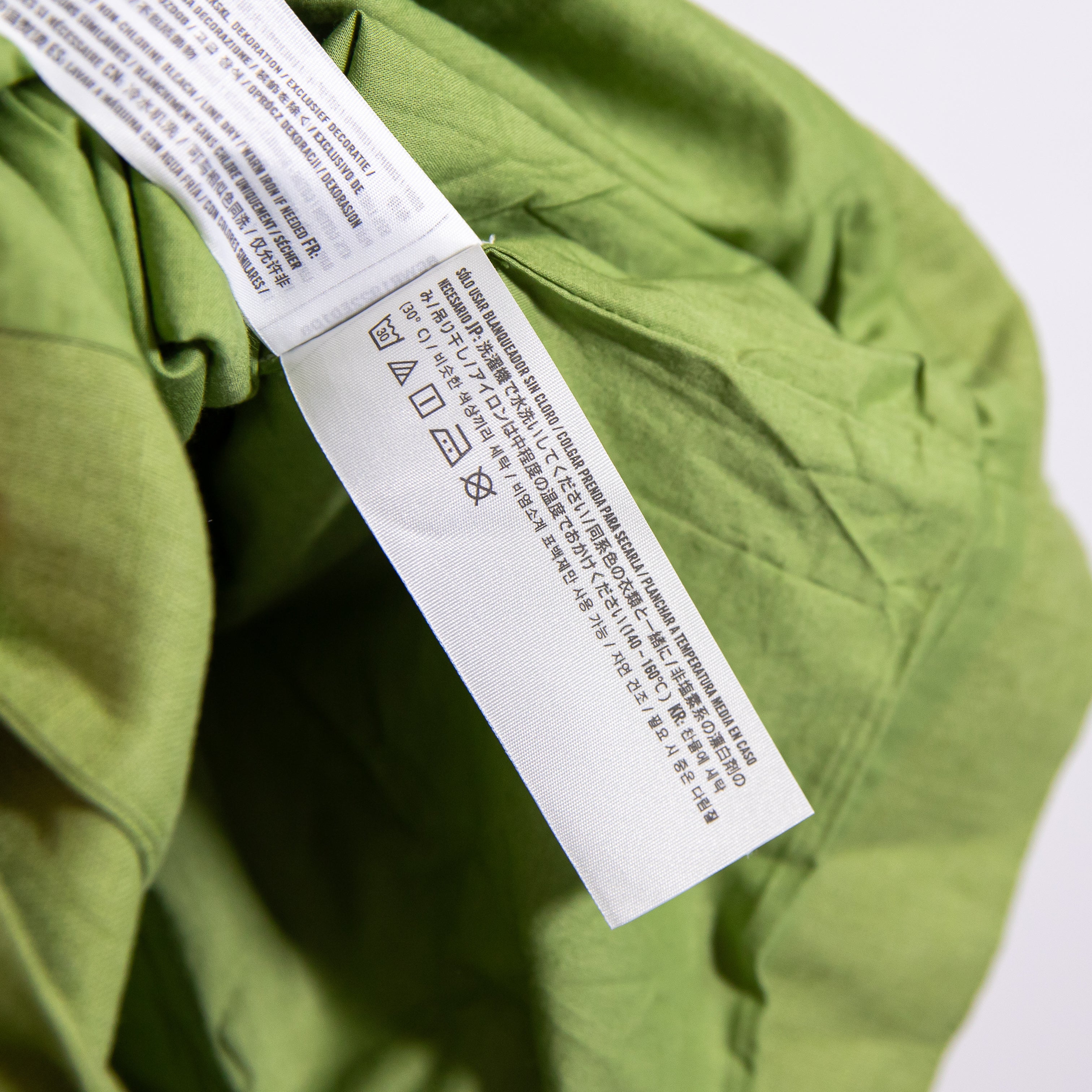 NEW Abercrombie &amp; Fitch The A&amp;F Mara Linen Blend Button Front Mini Dress Green