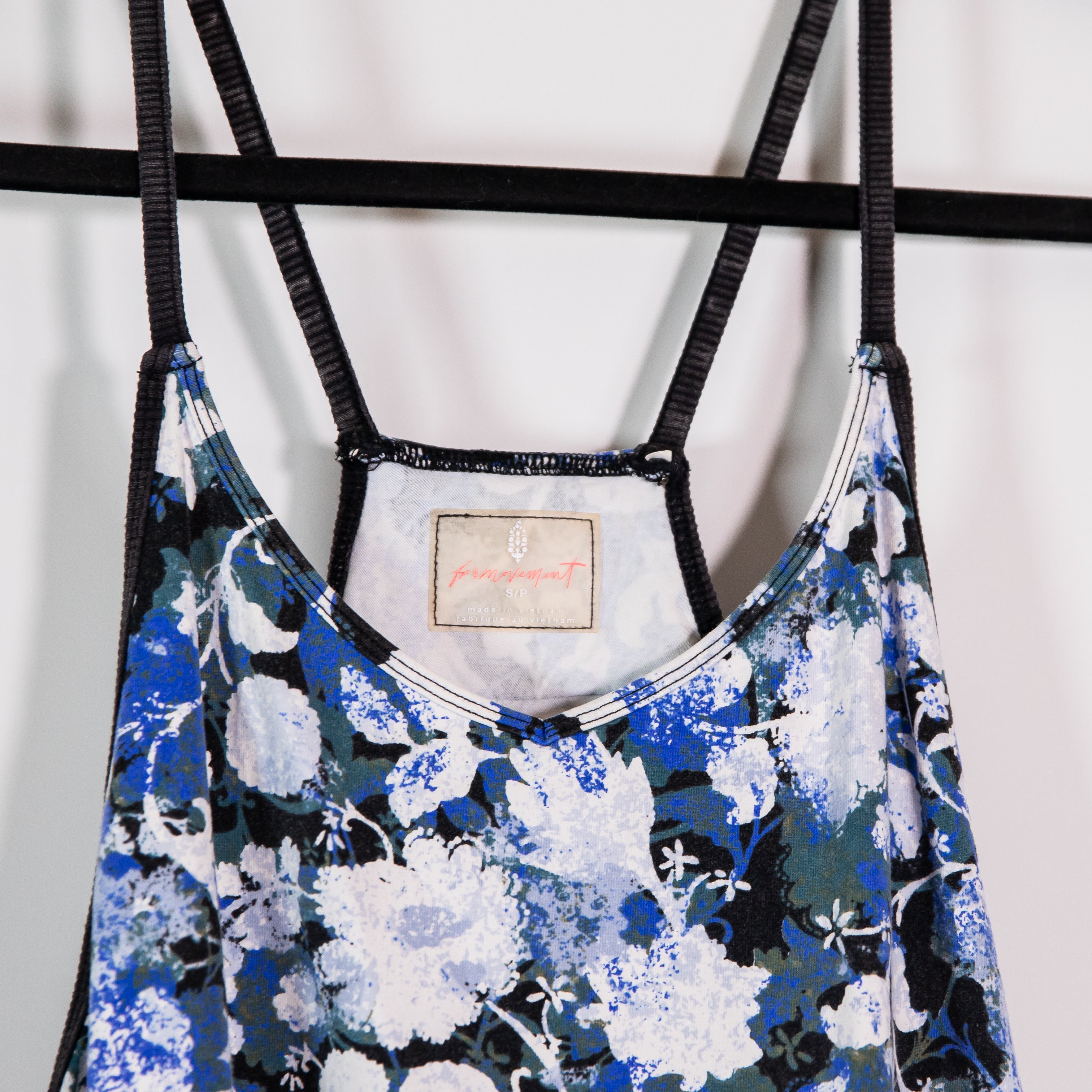 Free People FP Movement Hot Shot Mini Romper Printed Forest Floral Combo Small