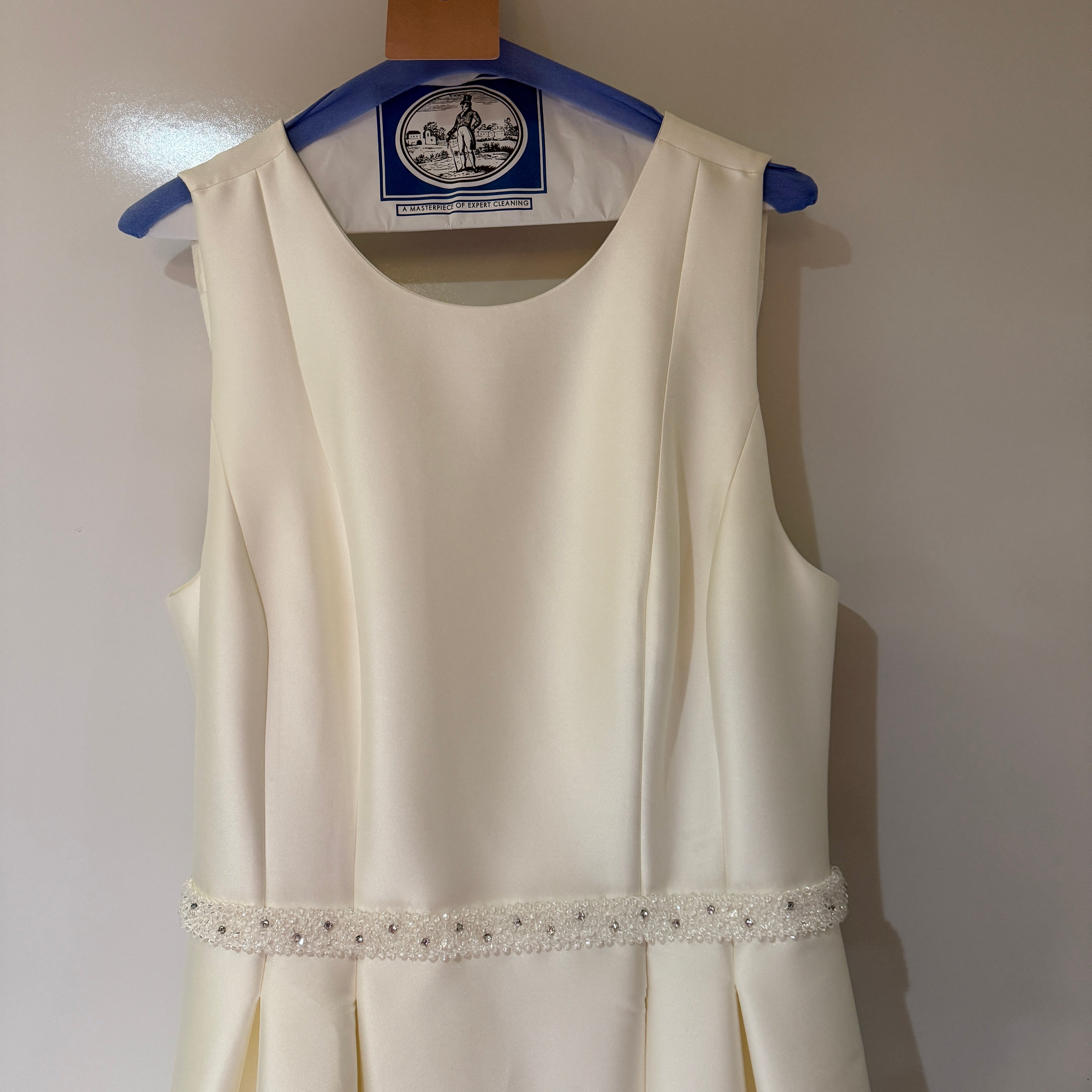 Sachin & Babi Kathryn Satin Beaded Crystal Embellished Fit Flare Gown Dress 10