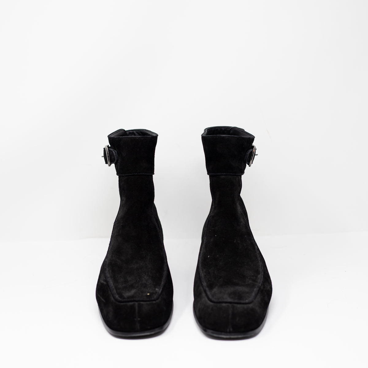 Saint Laurent Men's Miles 30 Buck Bootie Ankle Shaft Chamoise Velour Suede Shoes