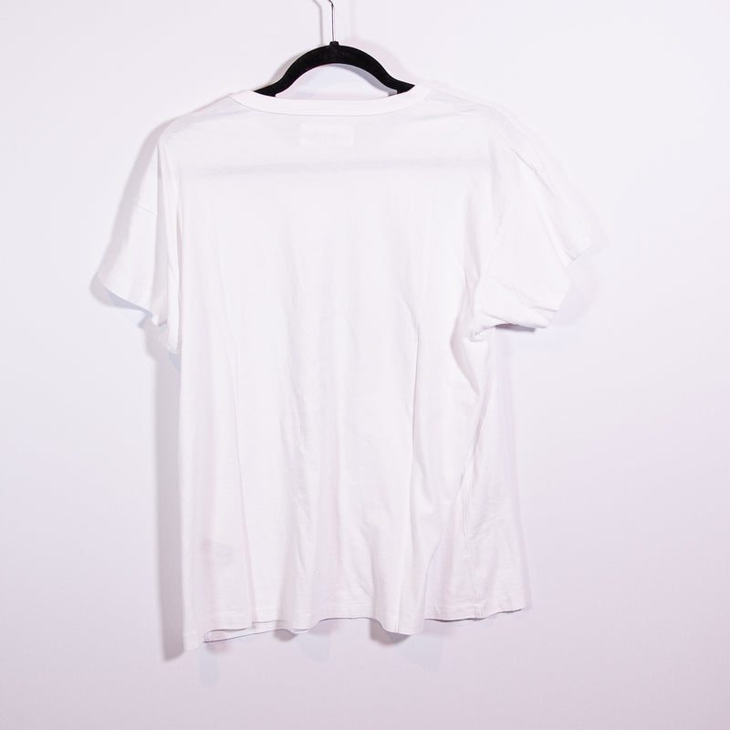 The Great. Women's The Boxy Crew Neck Short Sleeve Shirt Bucking Bronco Graphic