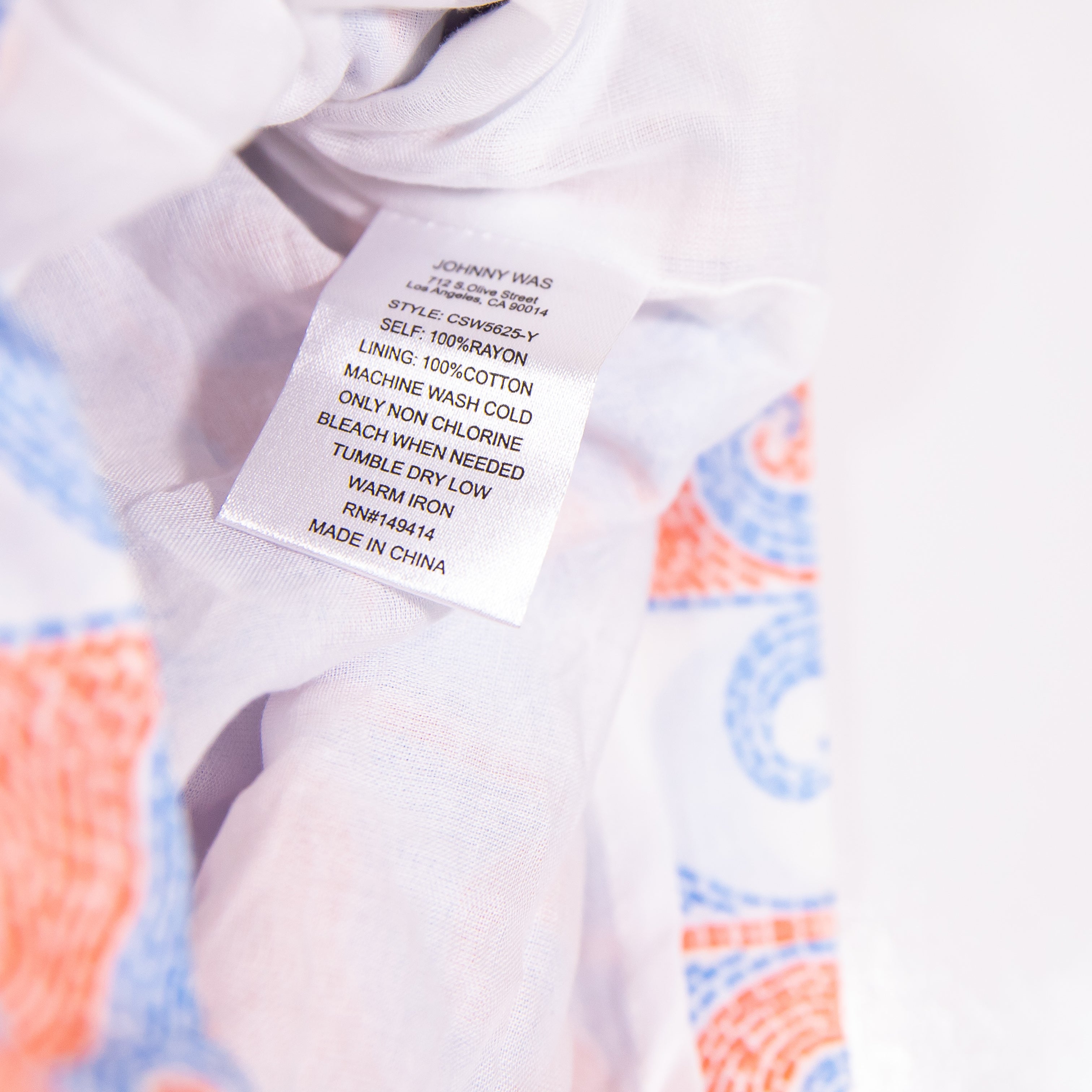 Johnny Was x Paolita Easy Pull On Mini Shorts Lightweight Circes Wave Print S