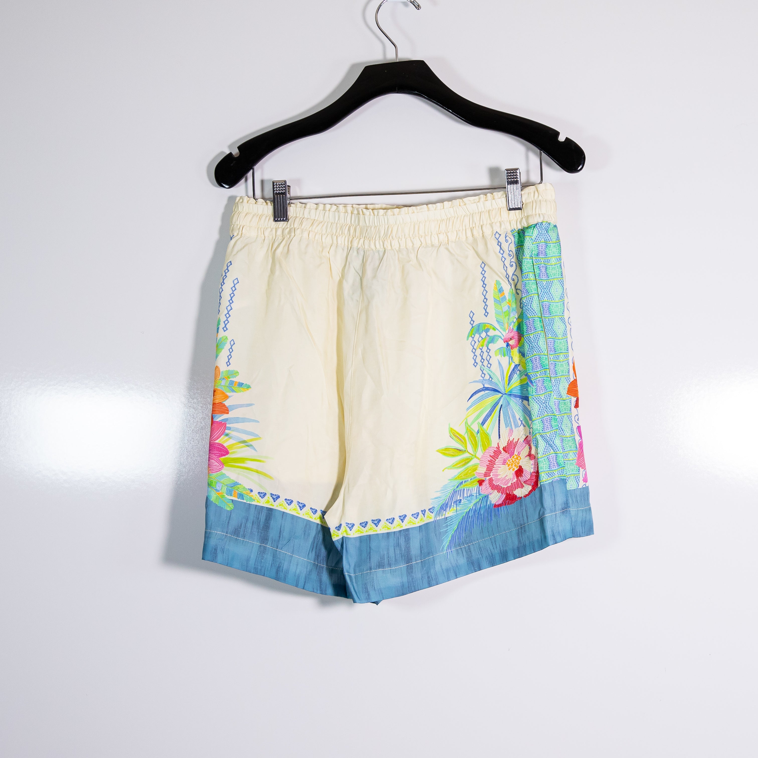 NEW Johnny Was Tempest Pull On Drawstring Waist Mini Shorts Melissa Print Color