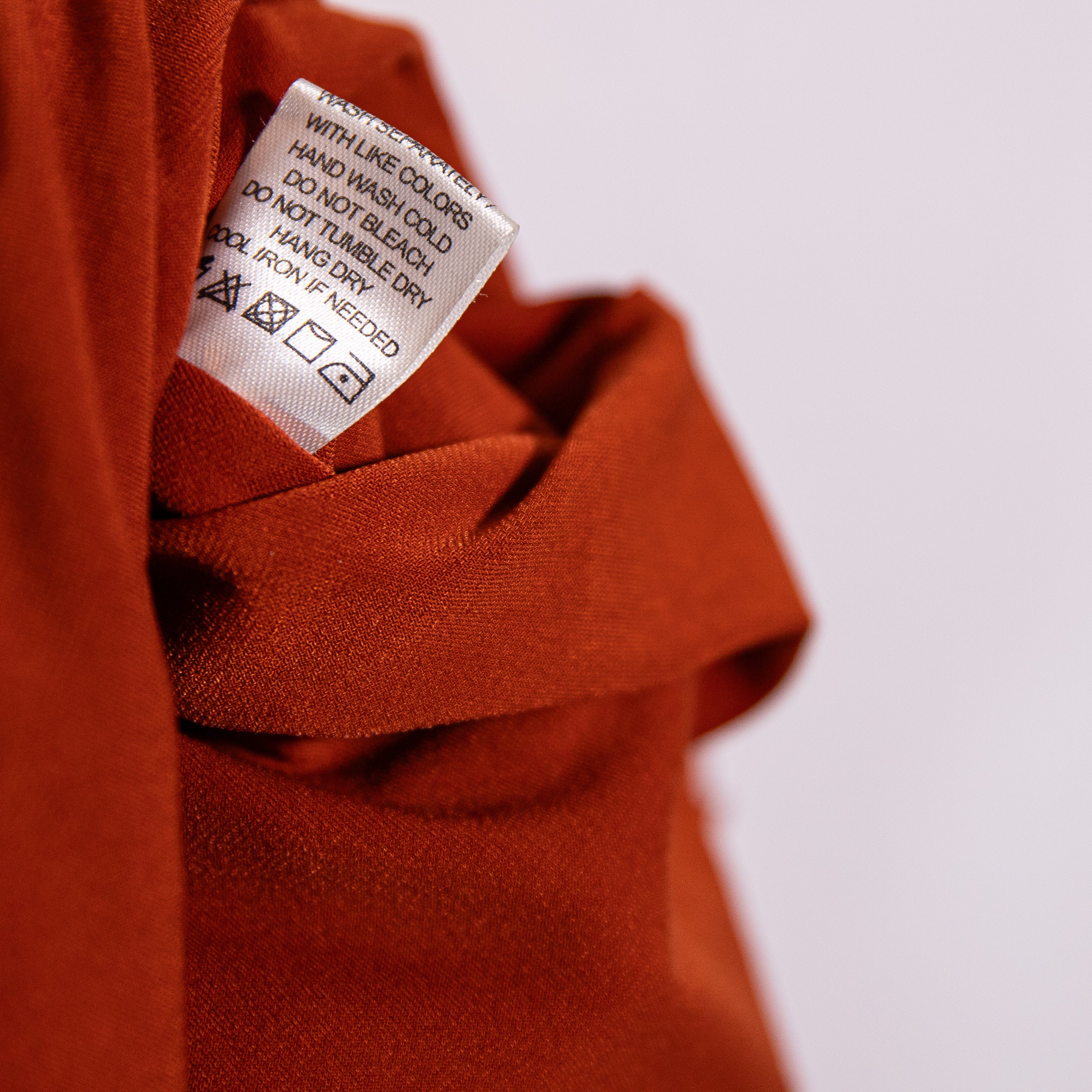 Majorelle Destiny Ruched Jersey Knit Stretch Twist Knot Skirt Mahogany Brown M