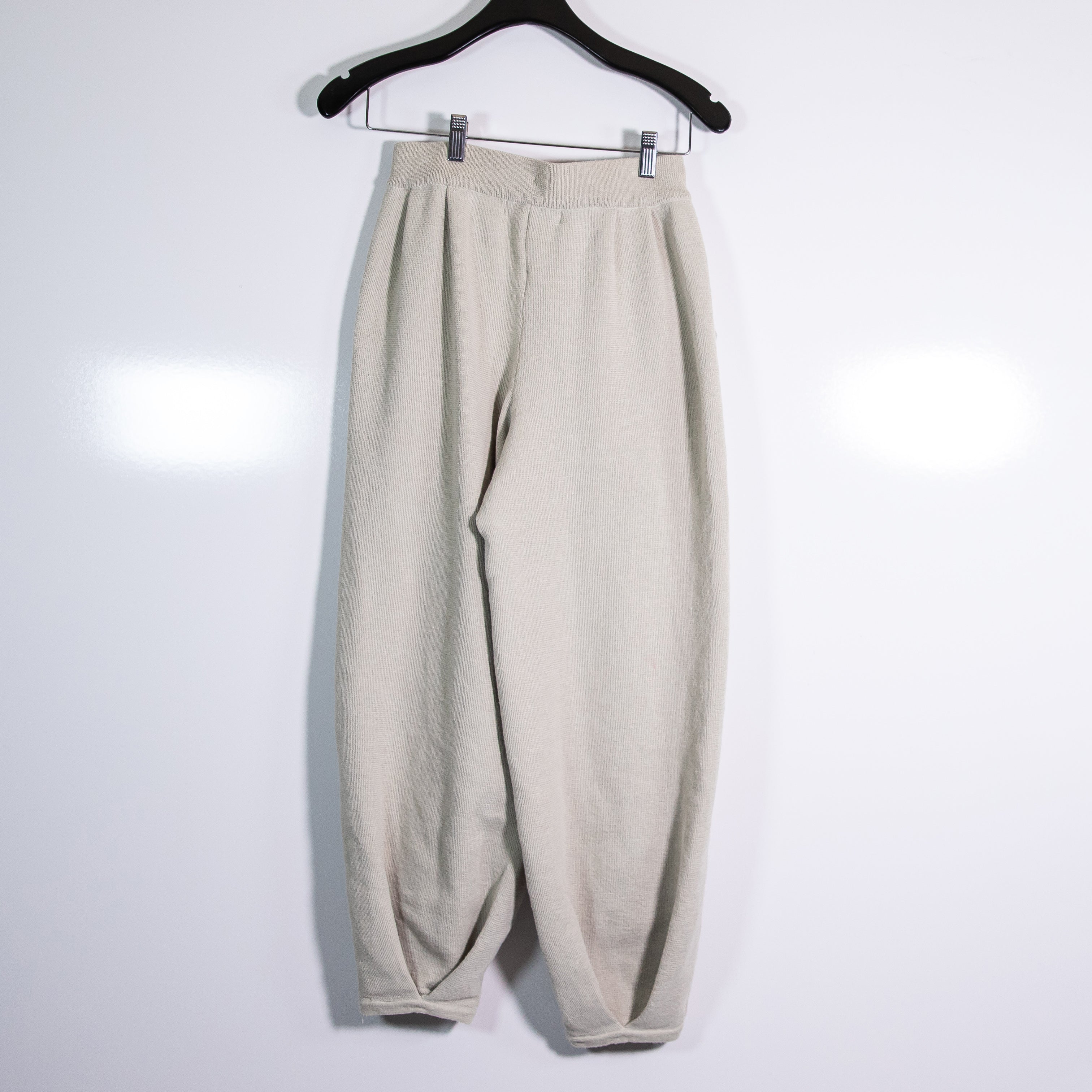 Free People FP Beach Freya Cotton Knit Mid Rise Ankle Crop Sweatpants Neutral S