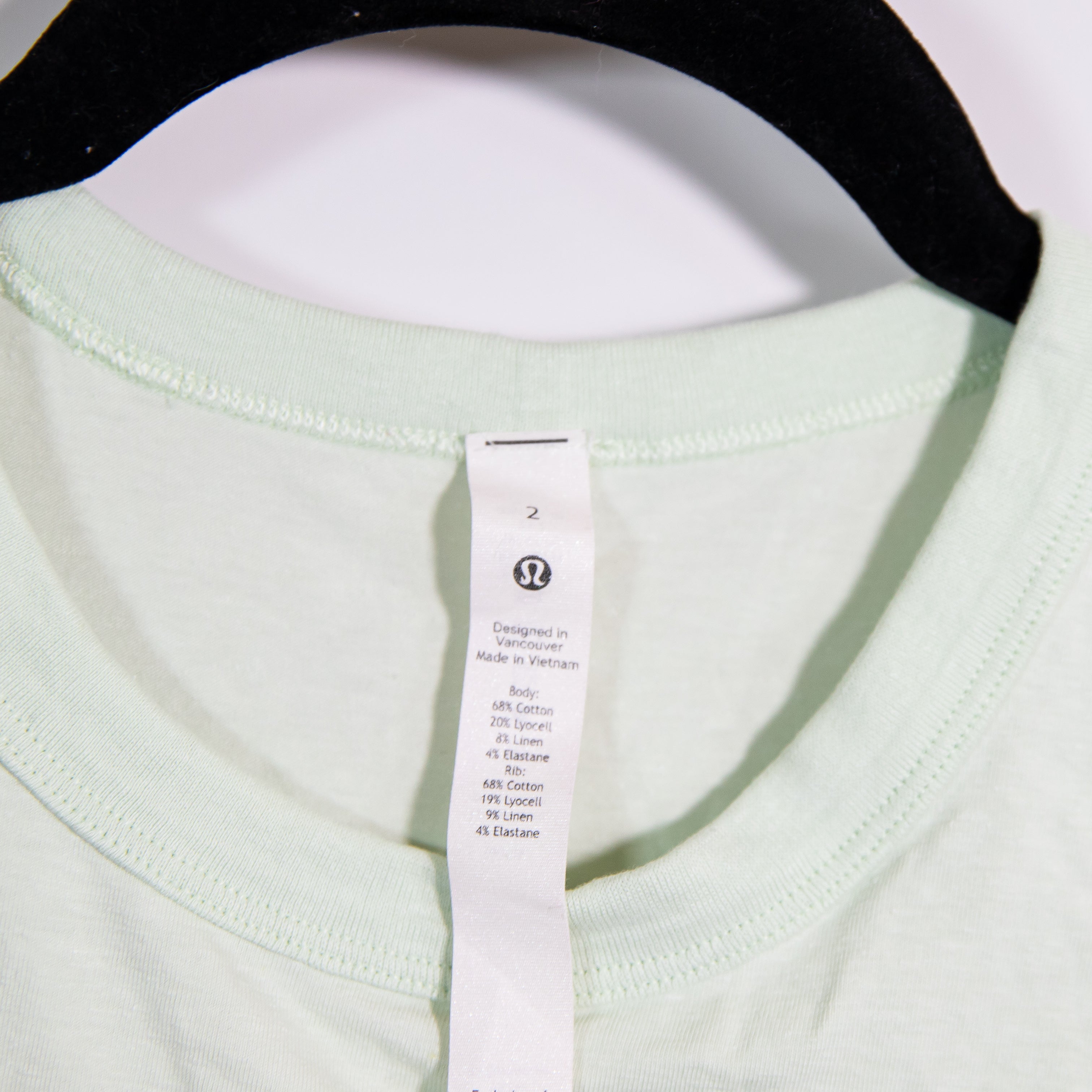 Lululemon Women's Classic Fit Cotton Blend Short Sleeve T-Shirt Kohlrabi Green 2