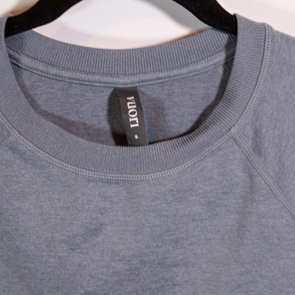 Vuori Women's Long Sleeve Crew Neck Halo DreamKnit Pullover Sweater Blue Small