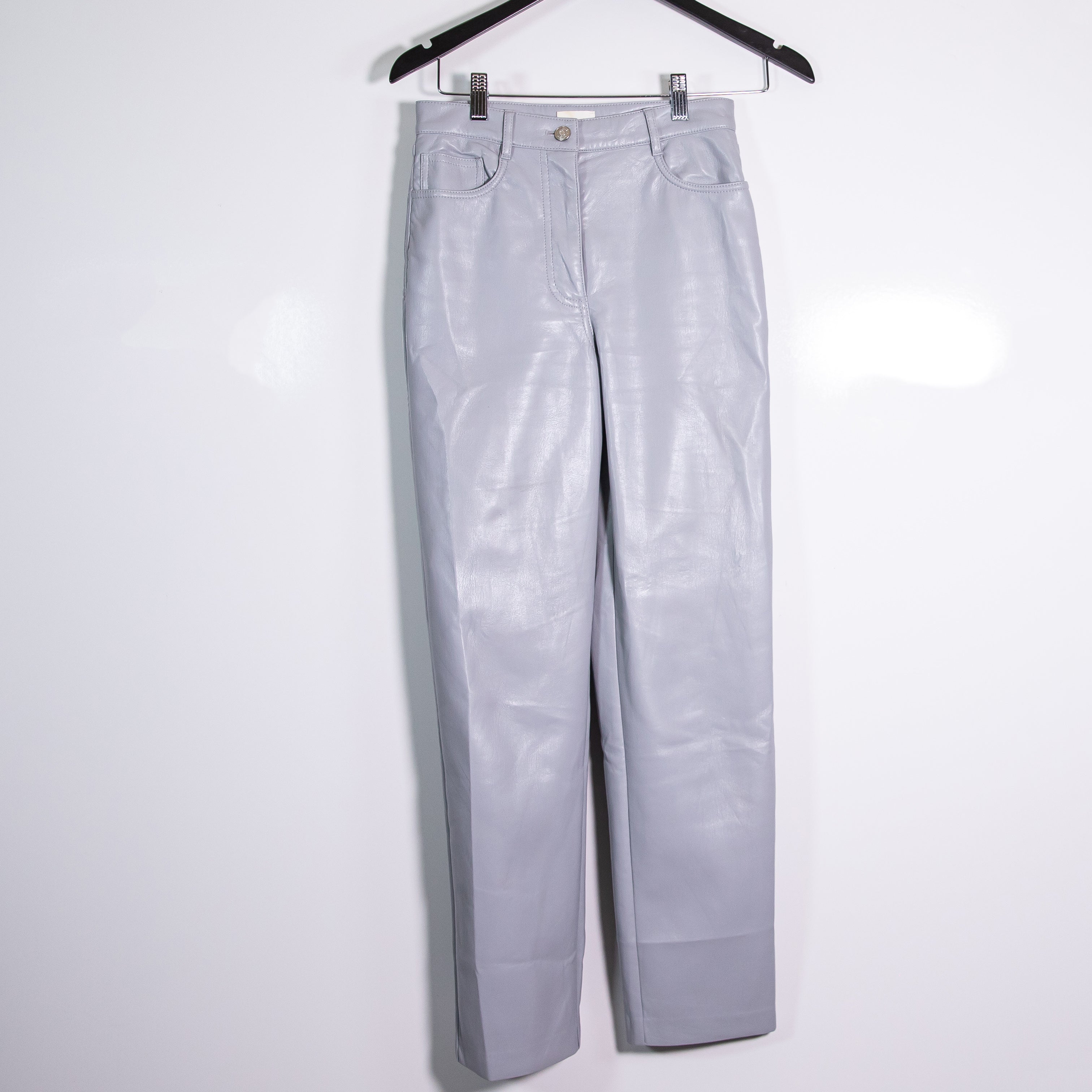 Wilfred Aritzia The Melina High Waisted Faux Vegan Leather Straight Leg Pants 2
