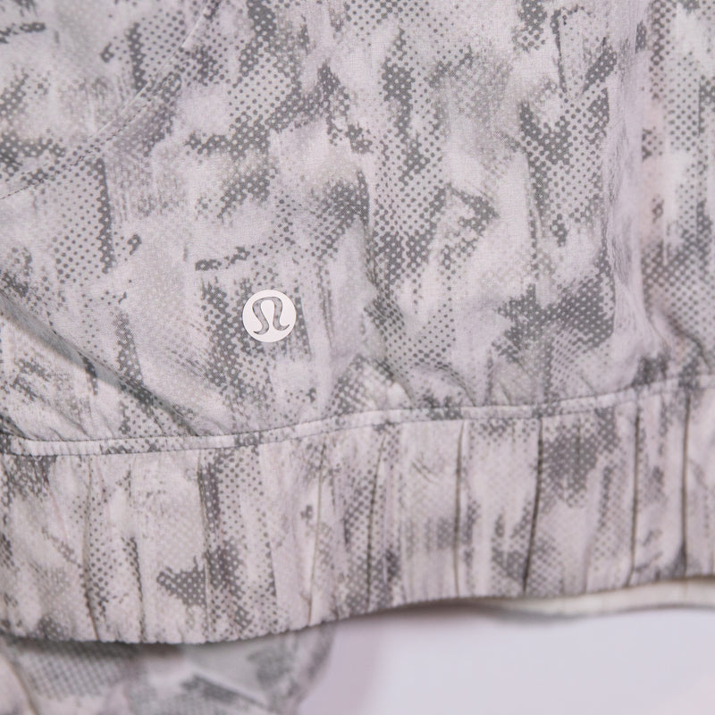 Lululemon Women's Bombs Away Full Zip Reversible Jacket City Breeze White Multi
