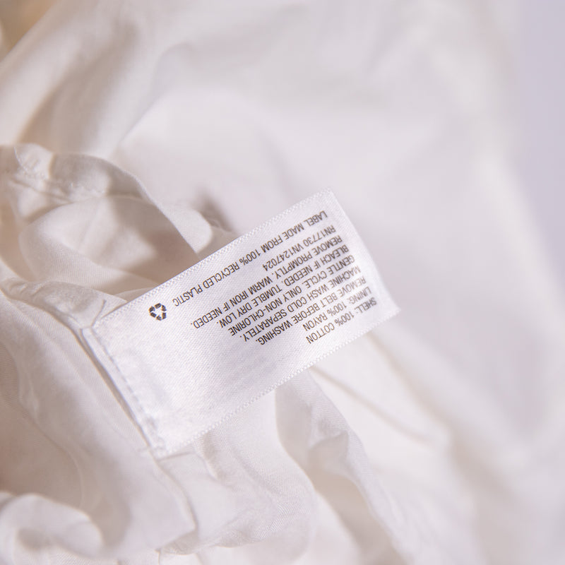 NEW Rhode x Target Cotton Poplin One Shoulder Ruffle Belted Mini Dress White M