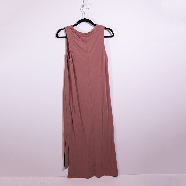 Lululemon Women's All Yours Tank Crew Neck Sleeveless Maxi Dress Spiced Chai M