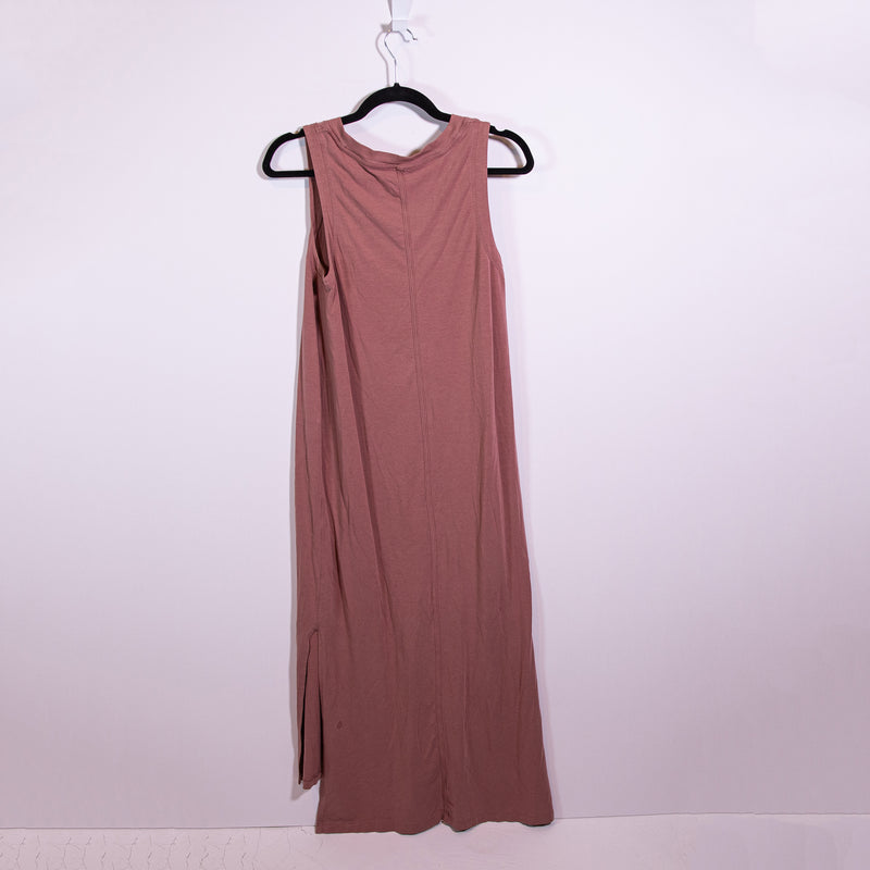 Lululemon Women's All Yours Tank Crew Neck Sleeveless Maxi Dress Spiced Chai M