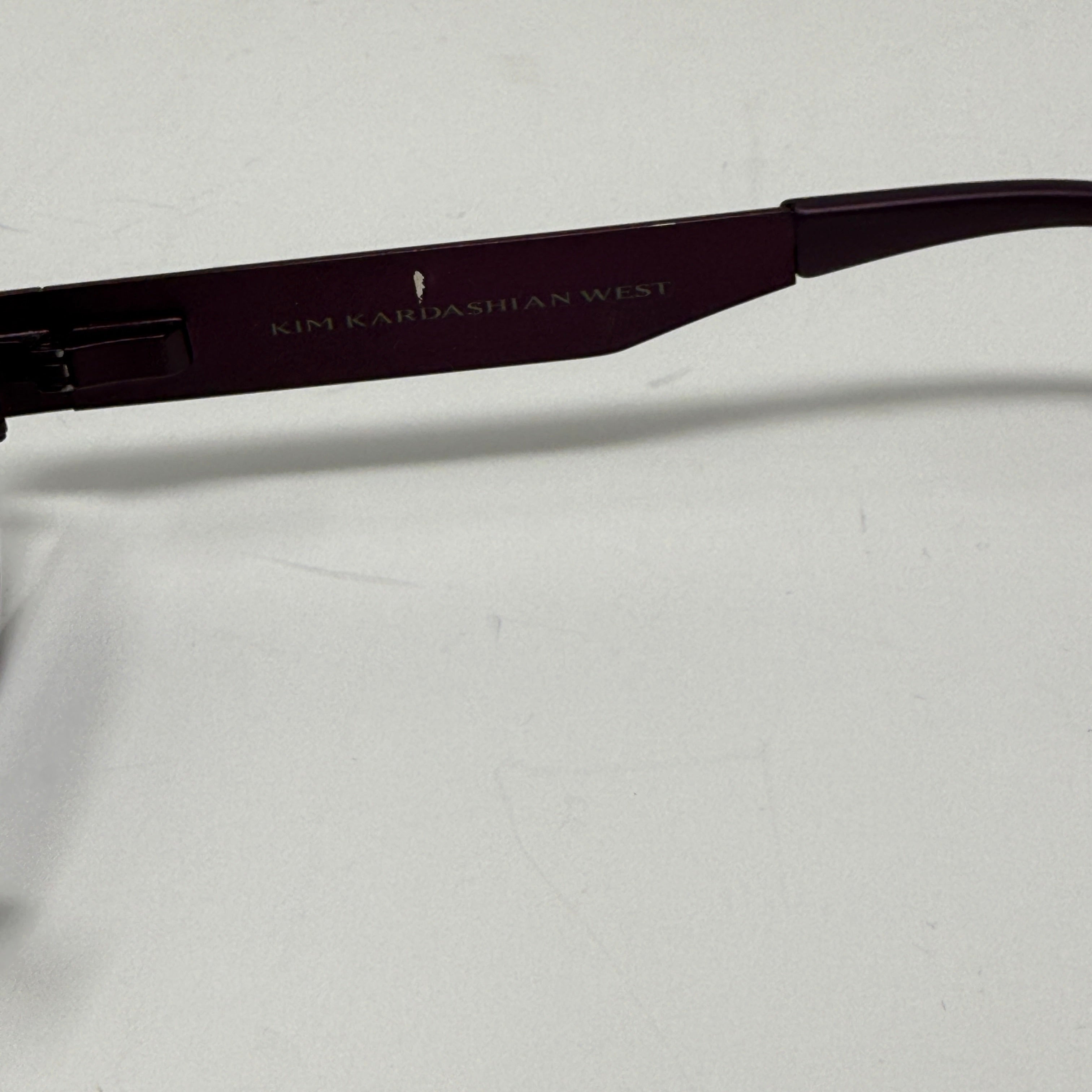 Carolina Lemke x Kim Kardashian West Round Lenses Metal Frame Purple Sunglasses