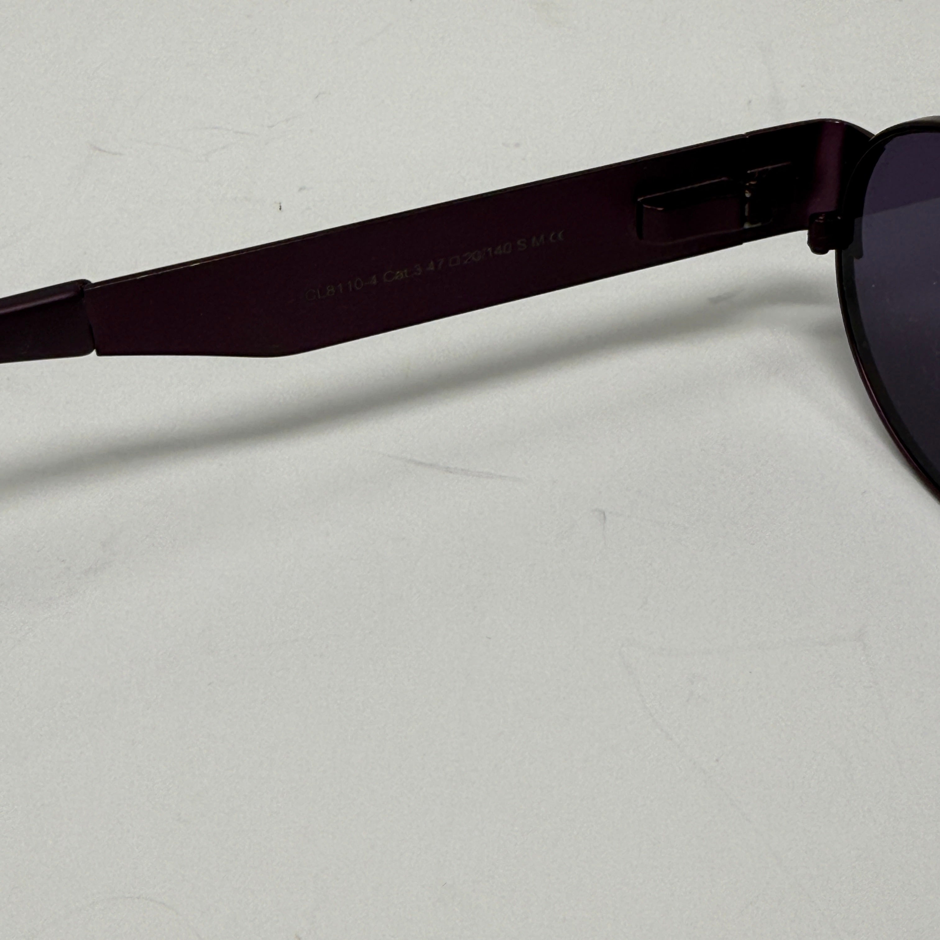Carolina Lemke x Kim Kardashian West Round Lenses Metal Frame Purple Sunglasses