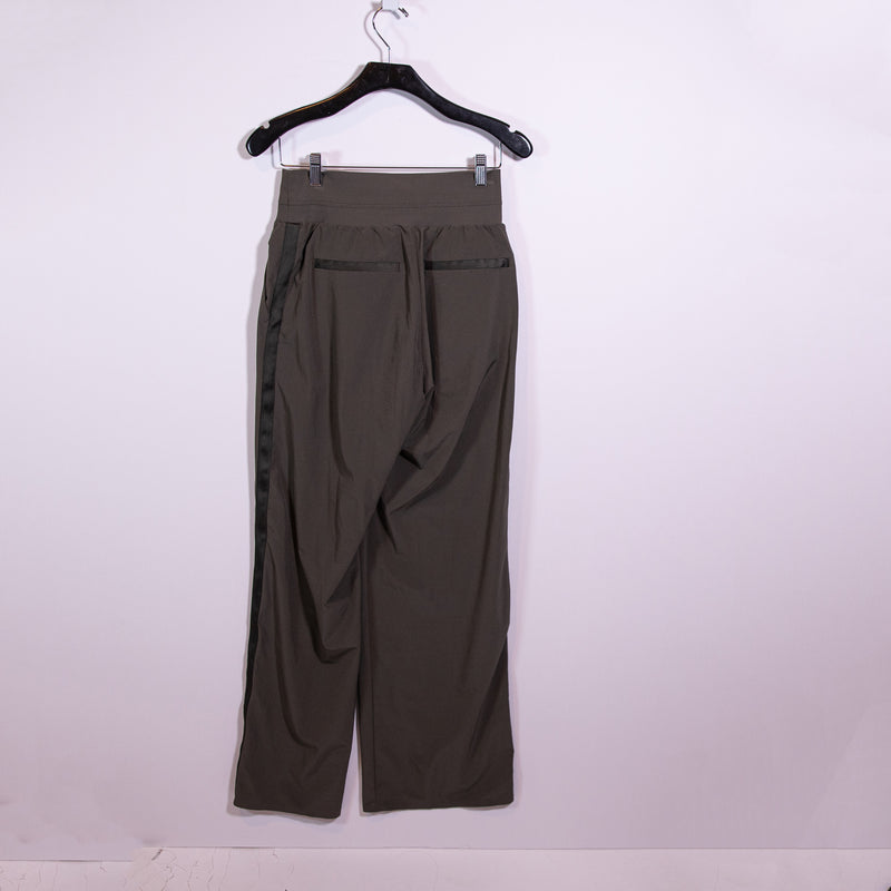 Athleta Women's Nolita Wide Leg Athletic Lounge Trouser Pants Olive Green 6