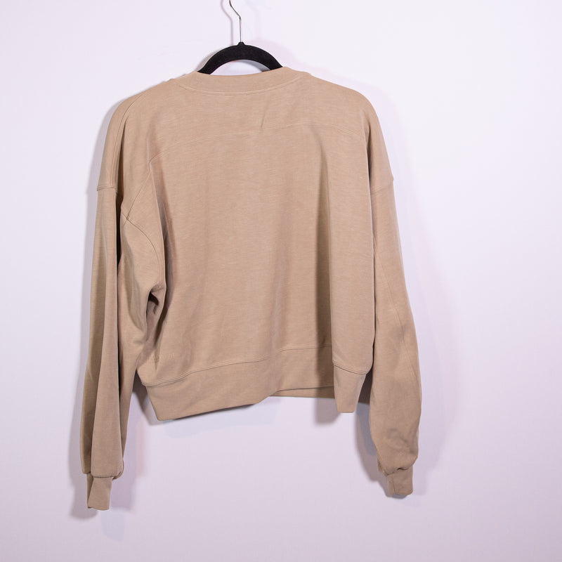 Lululemon Women's Perfectly Oversized Crew Pullover Sweatshirt Sweater Trench M