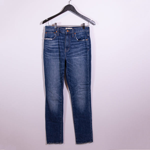 Madewell Women's The High-Rise Slim Cotton Stretch Denim Boyjean Blue 26