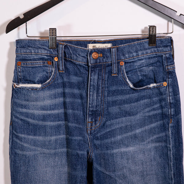 Madewell Women's The High-Rise Slim Cotton Stretch Denim Boyjean Blue 26