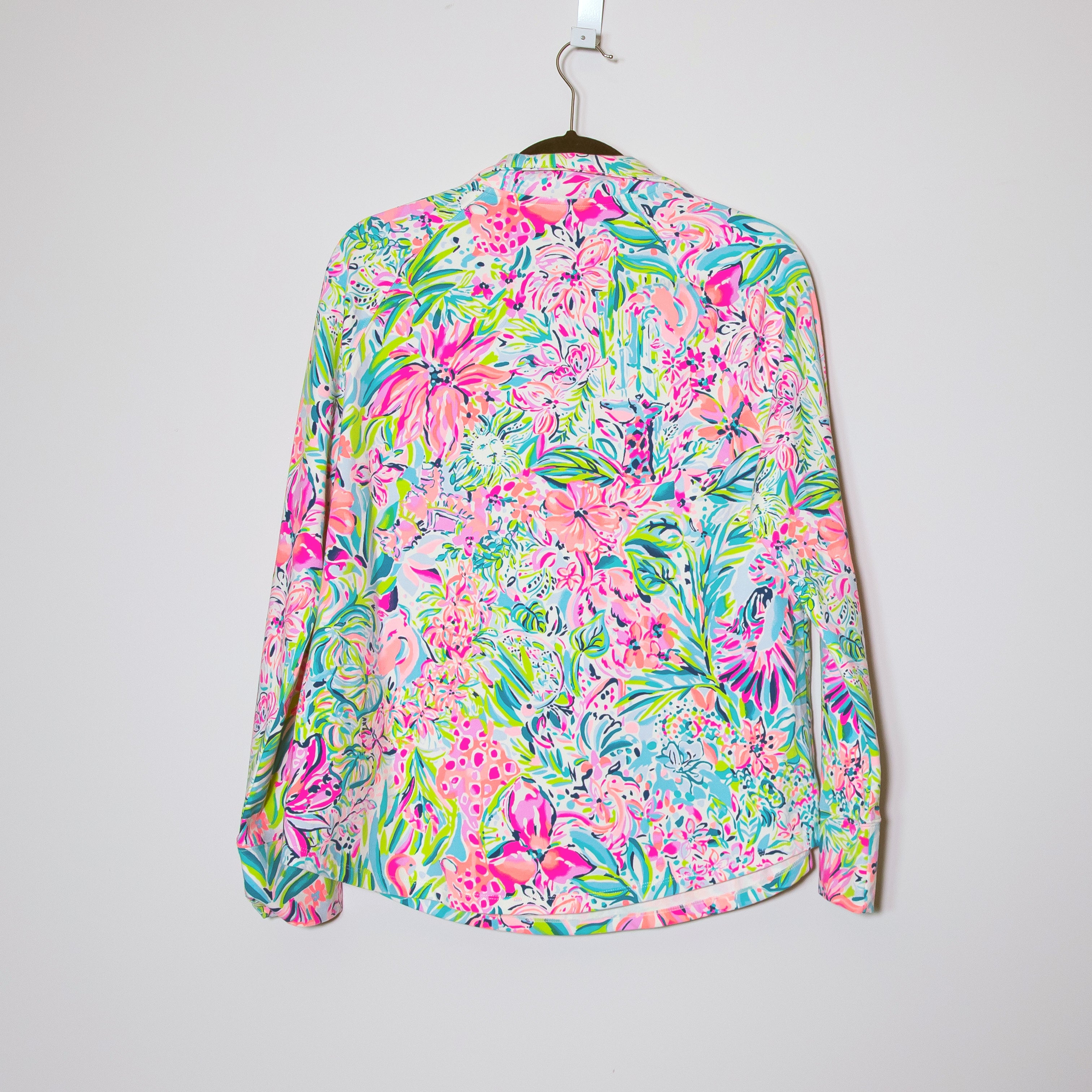 NEW Lilly Pulitzer UPF 50+ Skipper Popover Sweater Lilly's Favorite Things Print