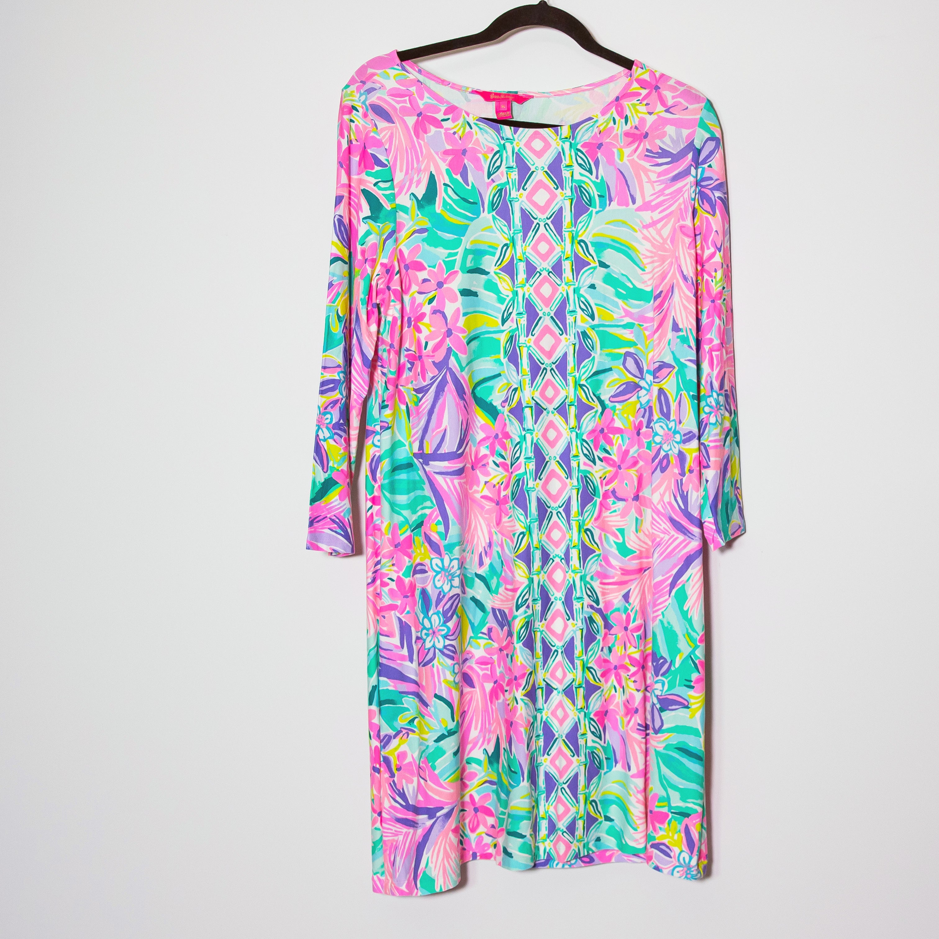 Lilly Pulitzer Ophelia Swing Mini Dress Multi It Was All A Dream Engineered XL
