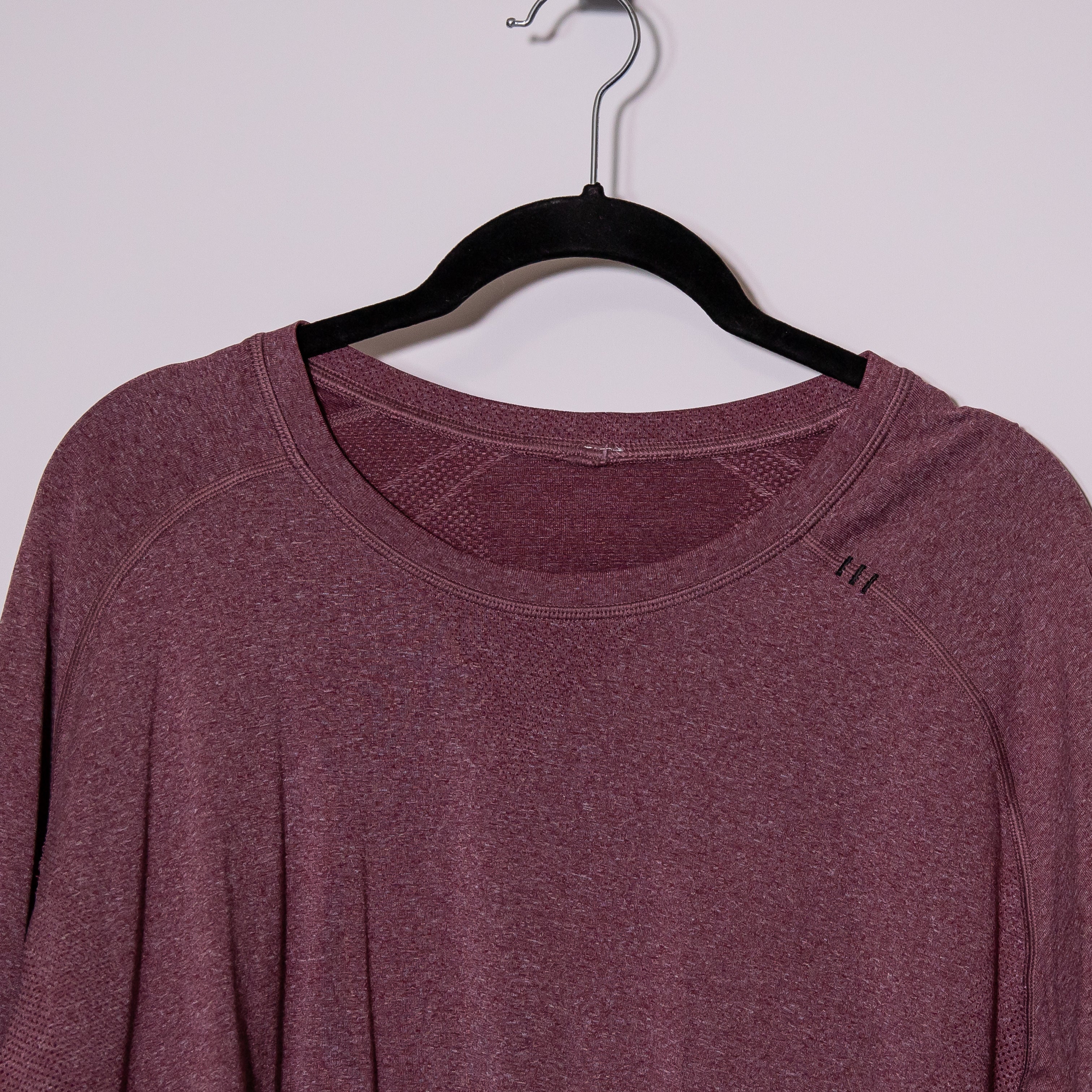 Lululemon Men's Metal Vent Crew Neck Short Sleeve Tee Shirt Top Smoky Red XXL