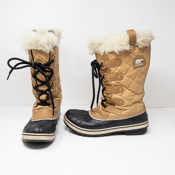 Sorel Women's Tofino Quilted Lace Up Waterproof Snow Winter Boots Shoes 8.5