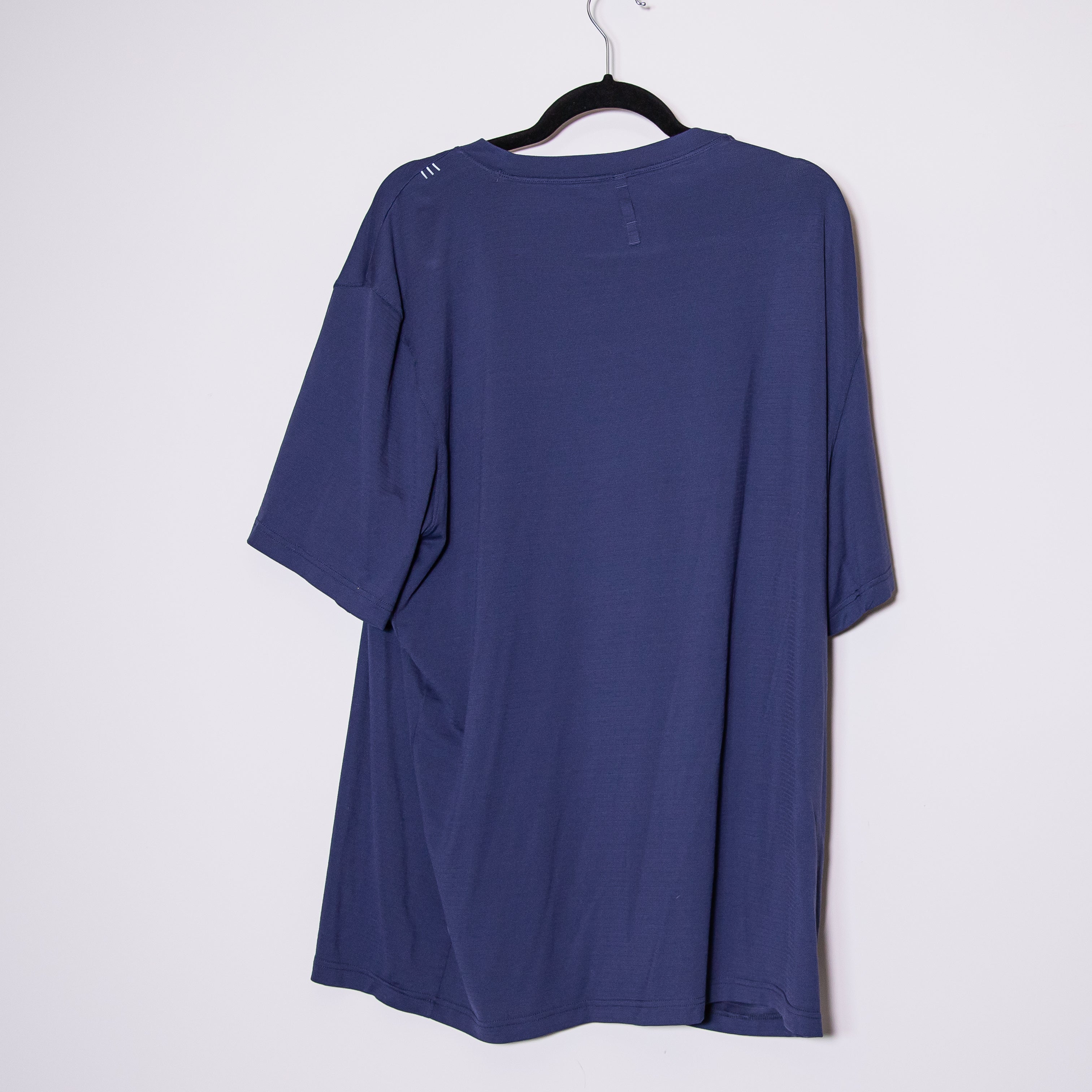 Lululemon Men's Crew Neck Short Sleeve Athletic Work Out Tee Shirt Top Blue XXL