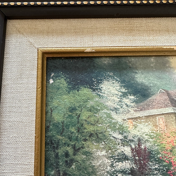 Thomas Kinkade Sunday At Apple Hill Matted Framed Picture Painting