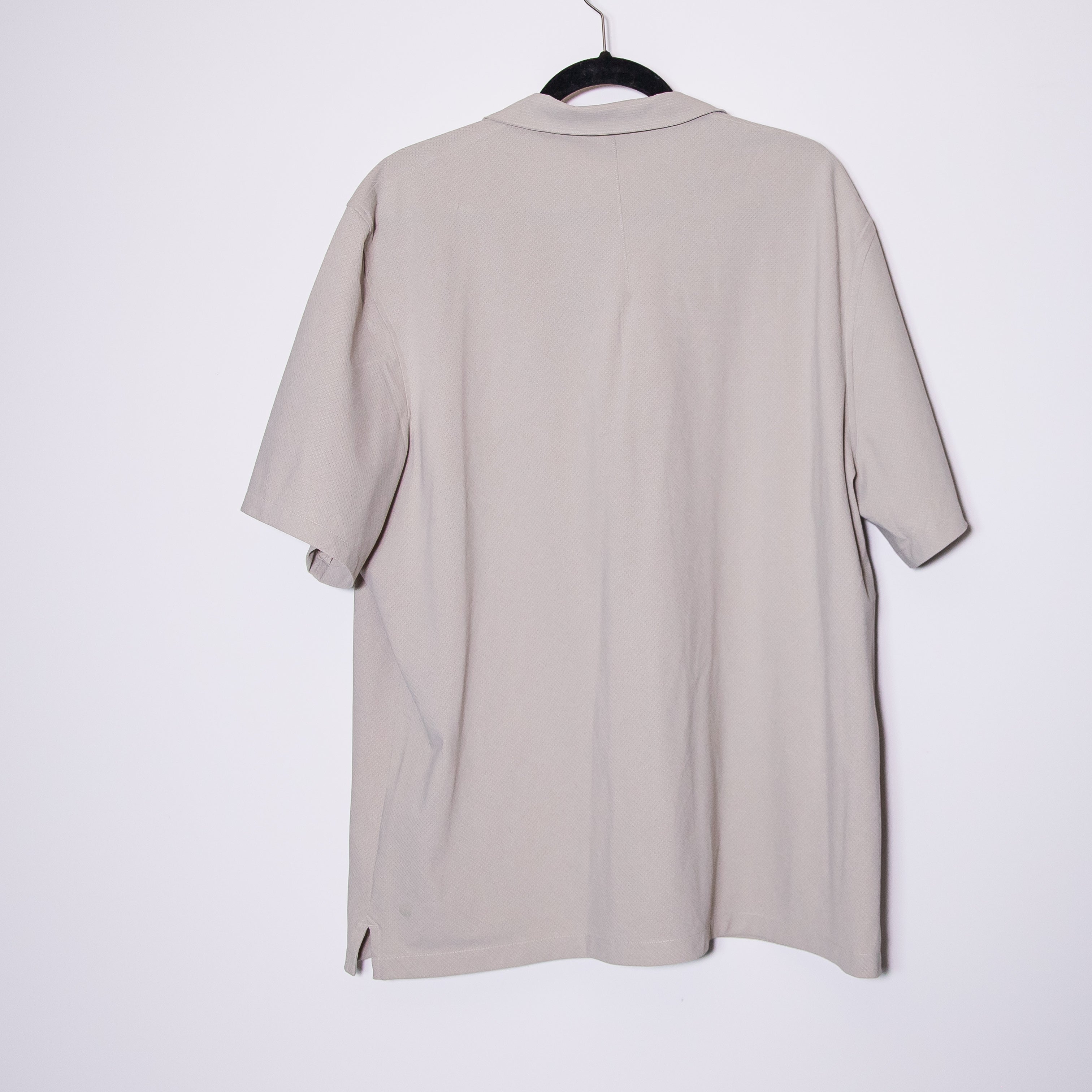 Lululemon WovenAir Popover Lightweight Collared Polo Shirt Sleeve Shirt Beige