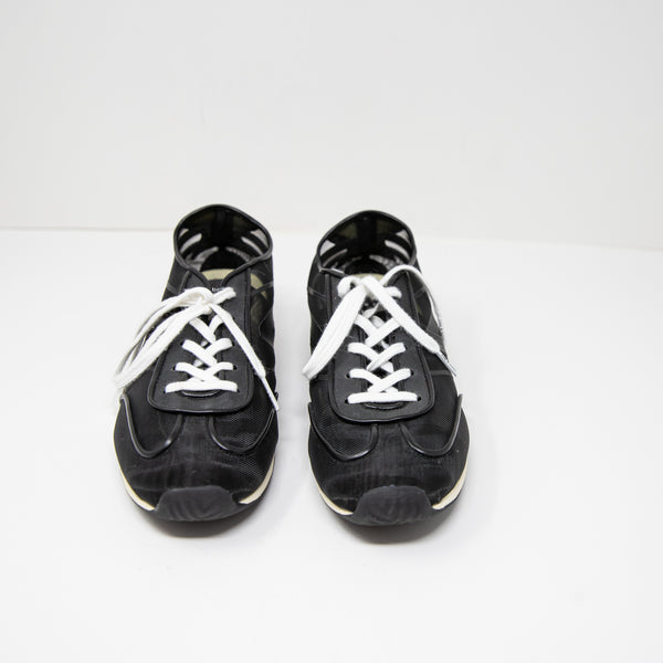 Rag &amp; Bone Women's Slim Retro Runner Mesh Lace Up Low Top Sneakers Shoes Black 7