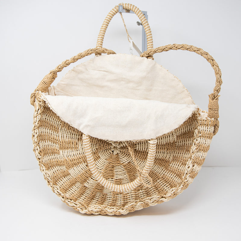 NEW Billabong x Sincerely Jules Keep It Simple Woven Straw Beach Market Tote Bag