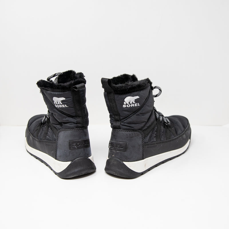 Sorel Women's Whitney II Plus Waterproof High Top Lace Boot Sneakers Shoes Black