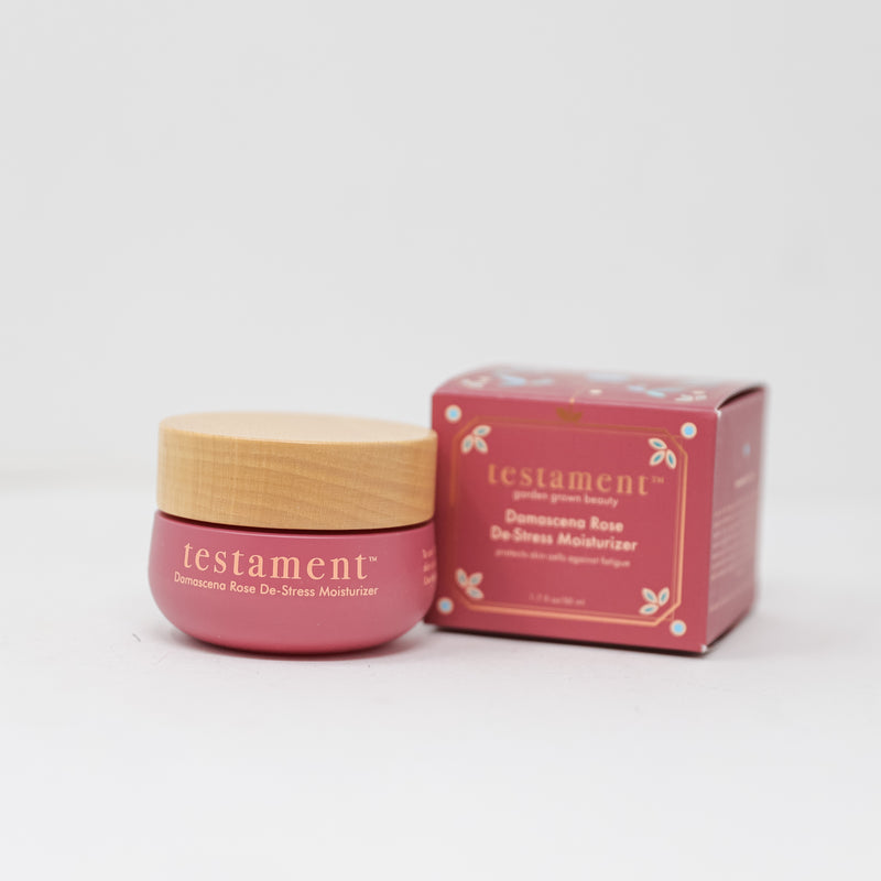 NEW Testament Beauty Damascena Rose De-Stress Moisturizer Full Size 1.7 fl oz