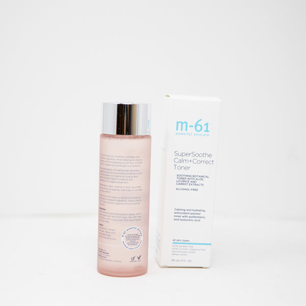 NEW M-61 Powerful Skincare SuperSoothe Calm + Correct Toner Aloe Full Size 150mL