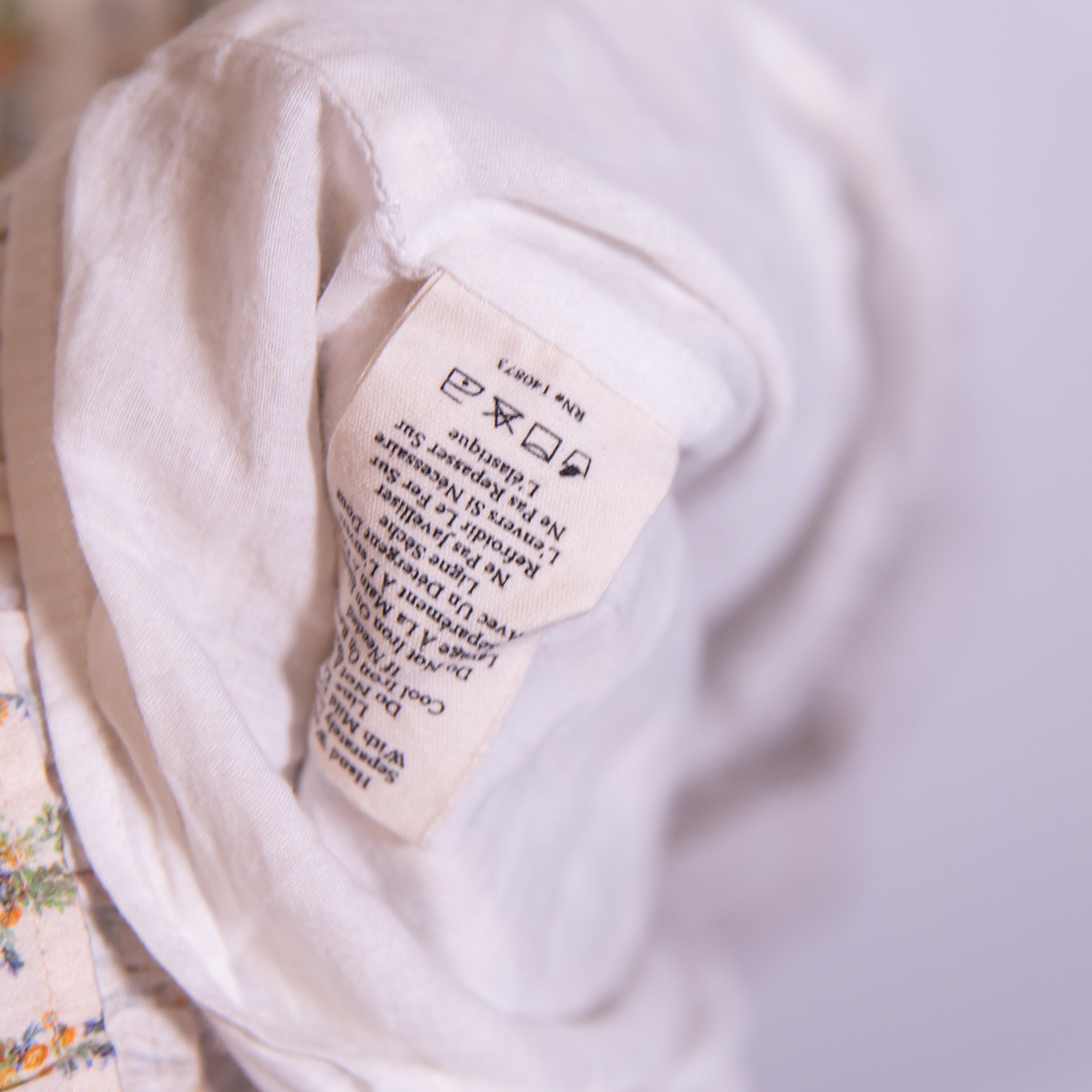 LoveShackFancy Shosha Strapless Tiered Micro Floral Flower Print Mini Dress 4