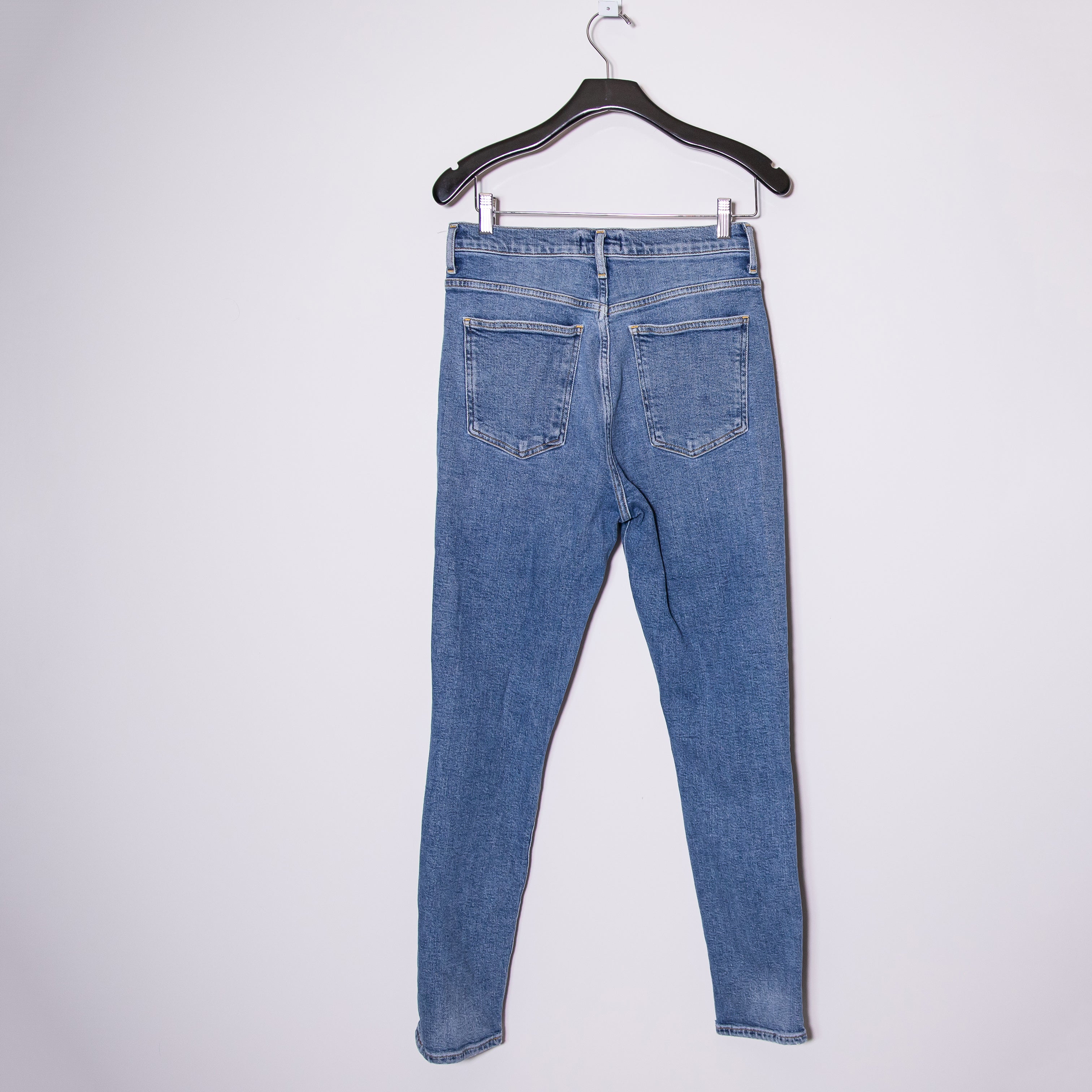 Agolde Women's 90's Pinch Waist High Rise Straight Leg Cotton Denim Jeans 27