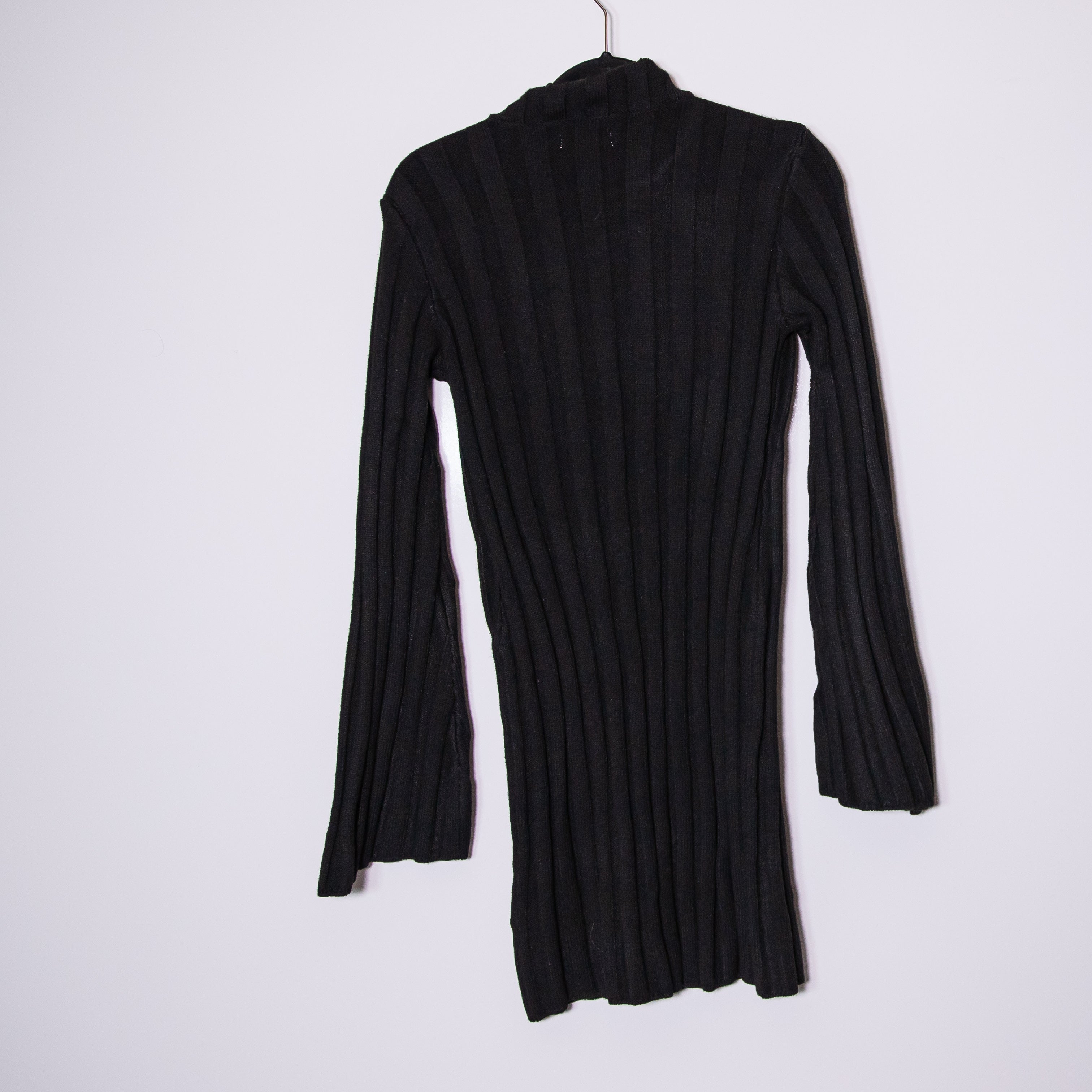NEW Lovers + Friends Wren Wool Blend Ribbed Knit Stretch Mock Neck Sweater Dress