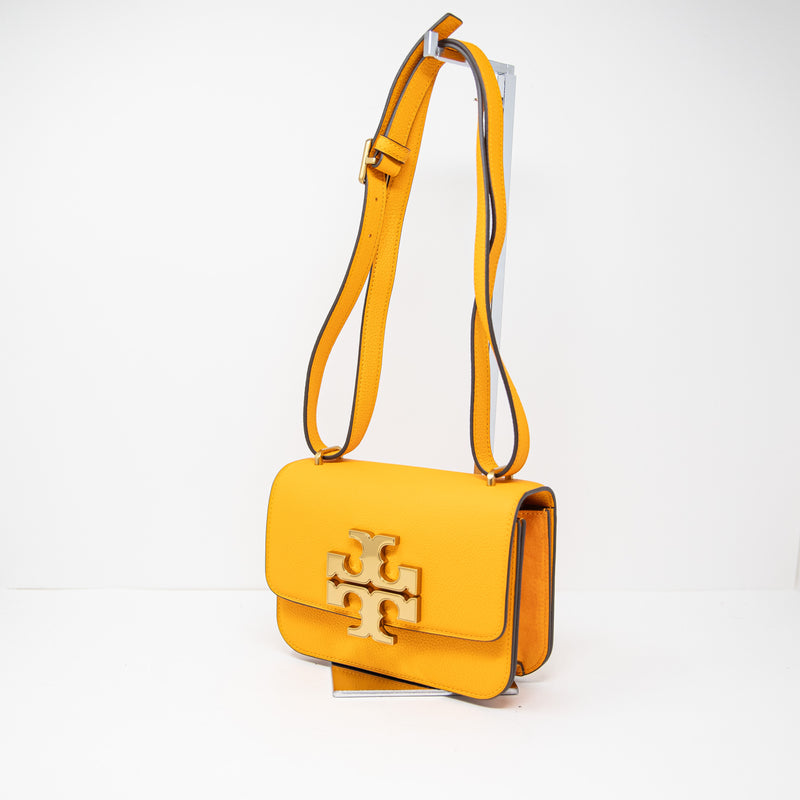 Tory Burch Eleanor Small Convertible Crossbody Shoulder Bag Purse Orange Lily